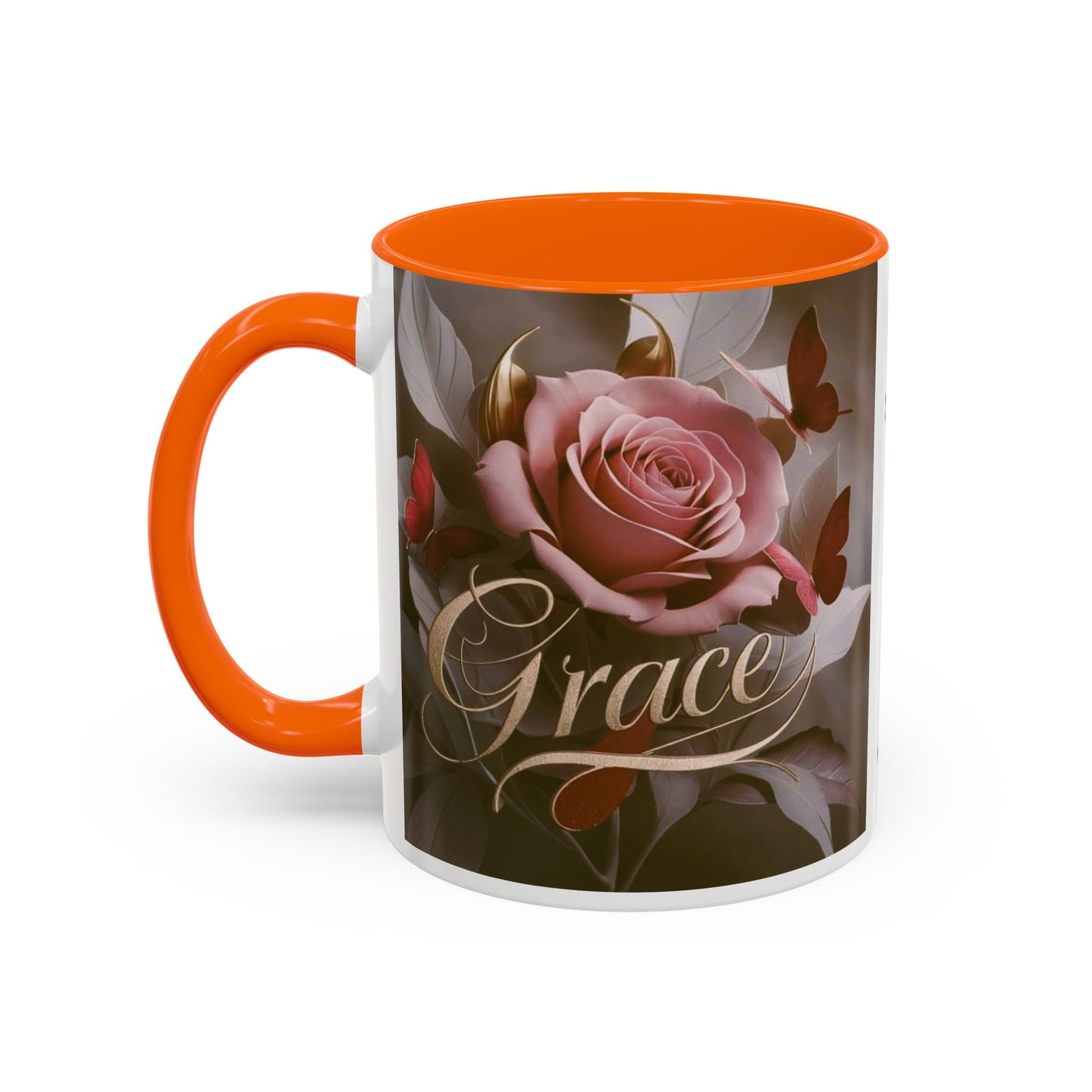 Floral Inspirational Coffee Mug, His Grace His Mercy.
