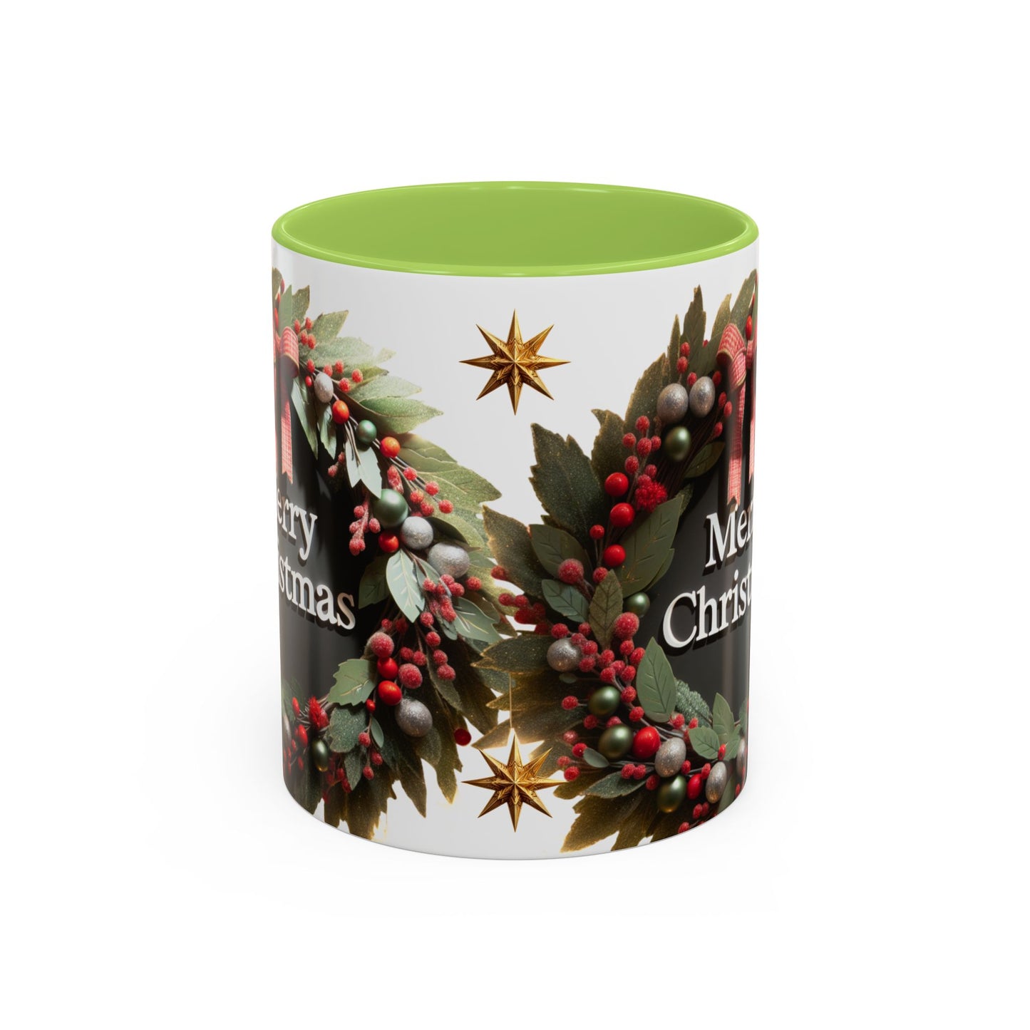 Festive Merry Christmas Mug, Holiday Coffee Cup.