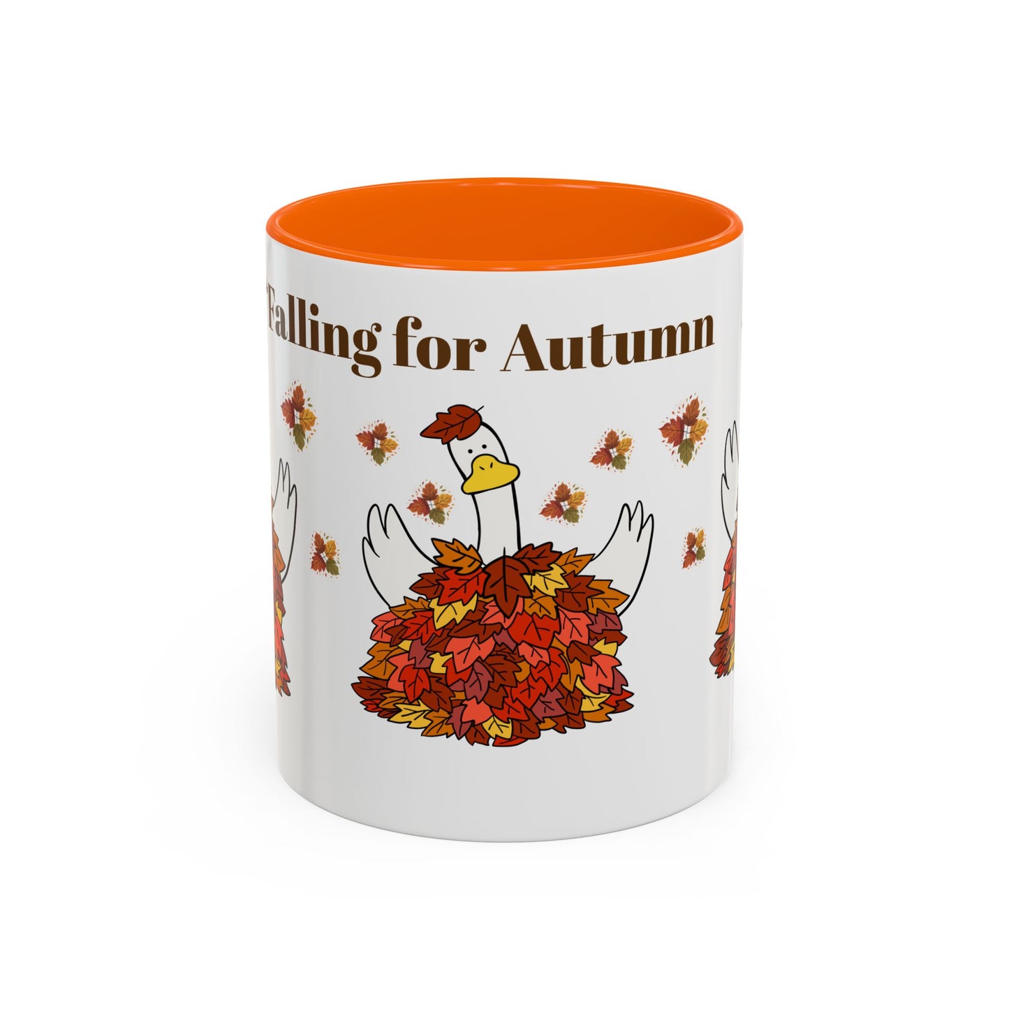Autumn-Themed Accent Coffee Mug.
