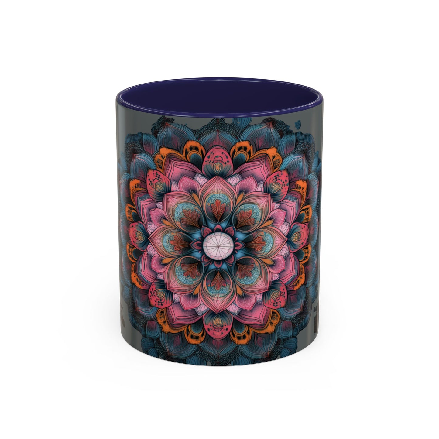 Colorful Mandala Accent Coffee Mug.