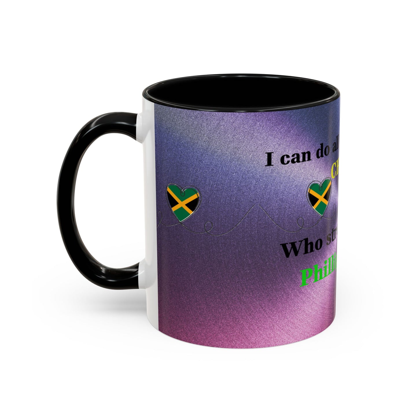 Faith-Based Coffee Cup, Inspirational Accent Coffee Mug, Christian Gift.