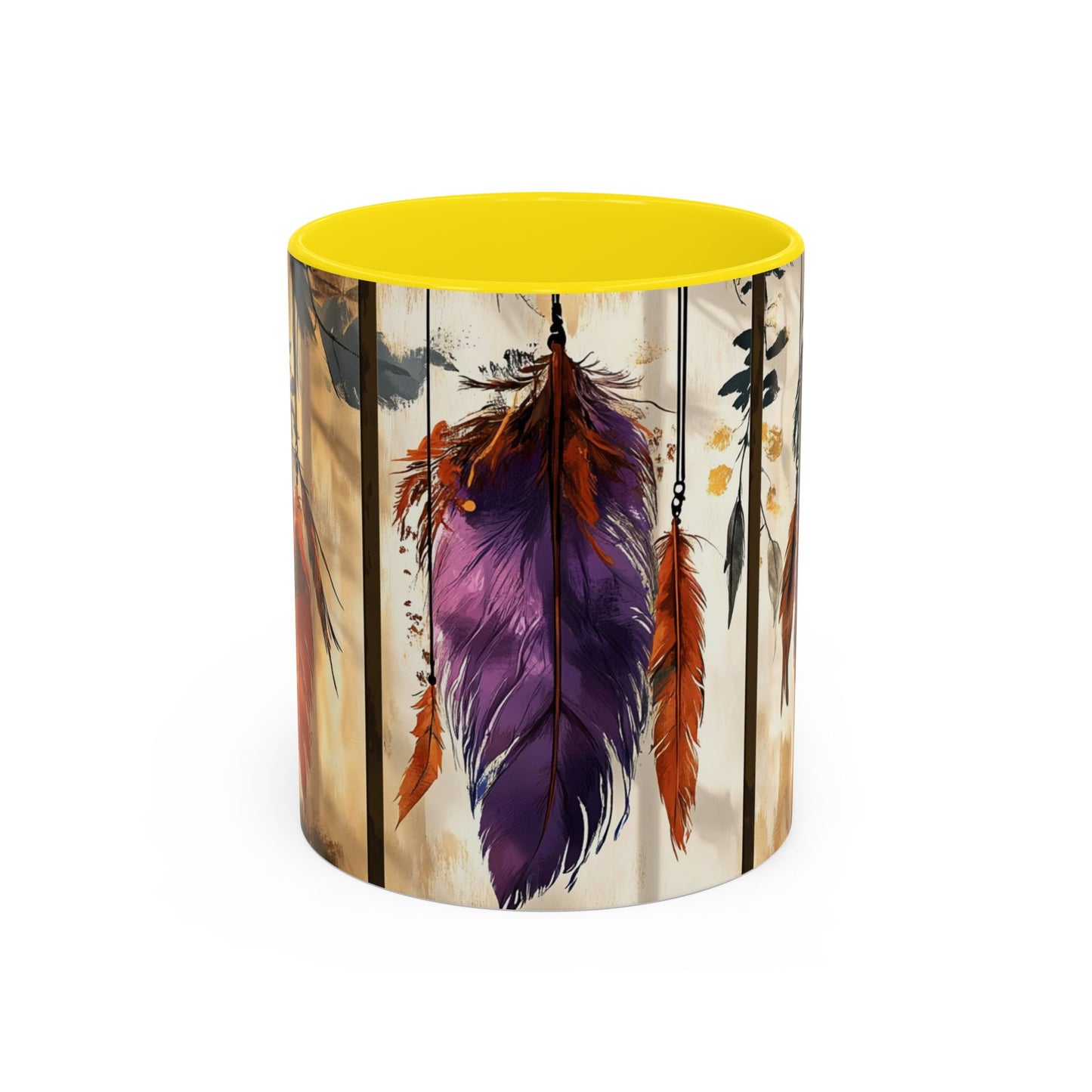 Bohemian Feather Coffee Mug,