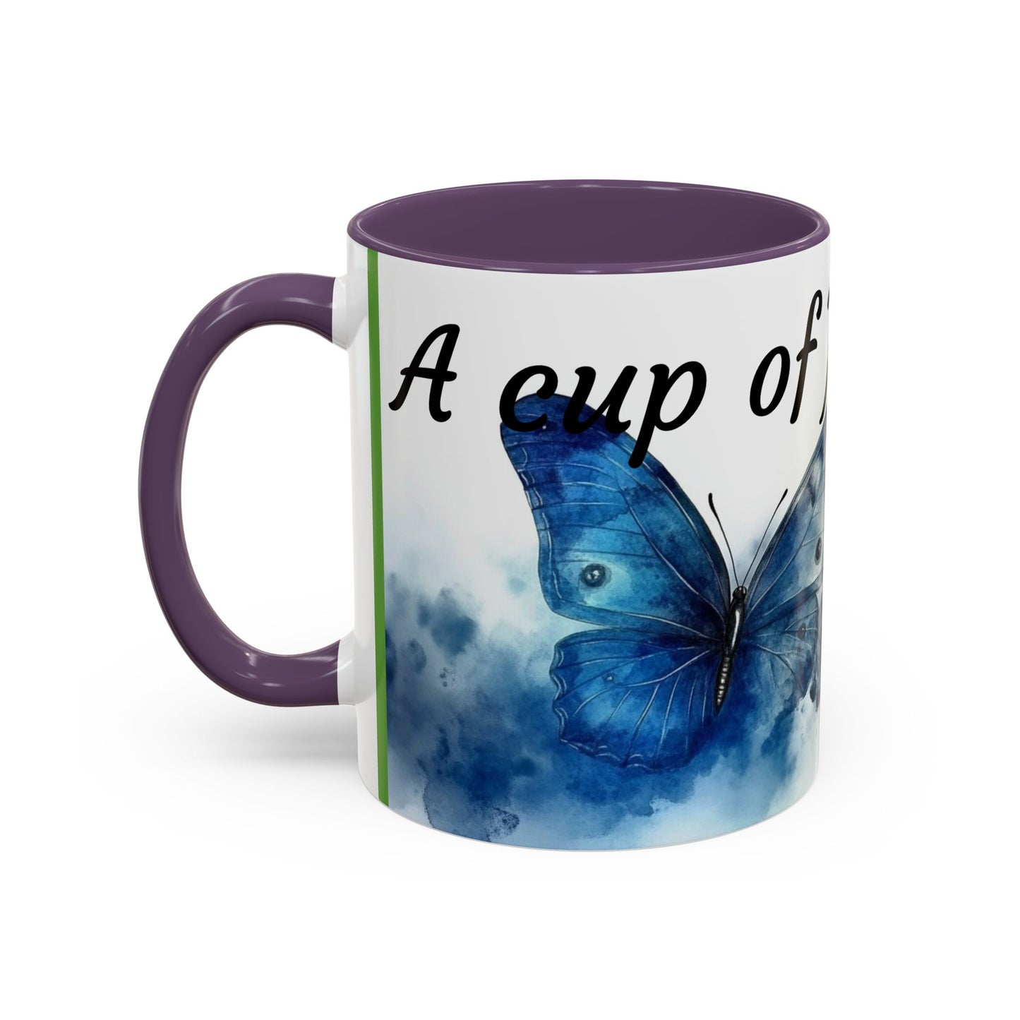 Accent Coffee Mug - Butterfly Design, Cup of Joyful Sips, Gift for Nature Lovers, Coffee Lover's Mug, Unique Home Decor, Inspirational [...]