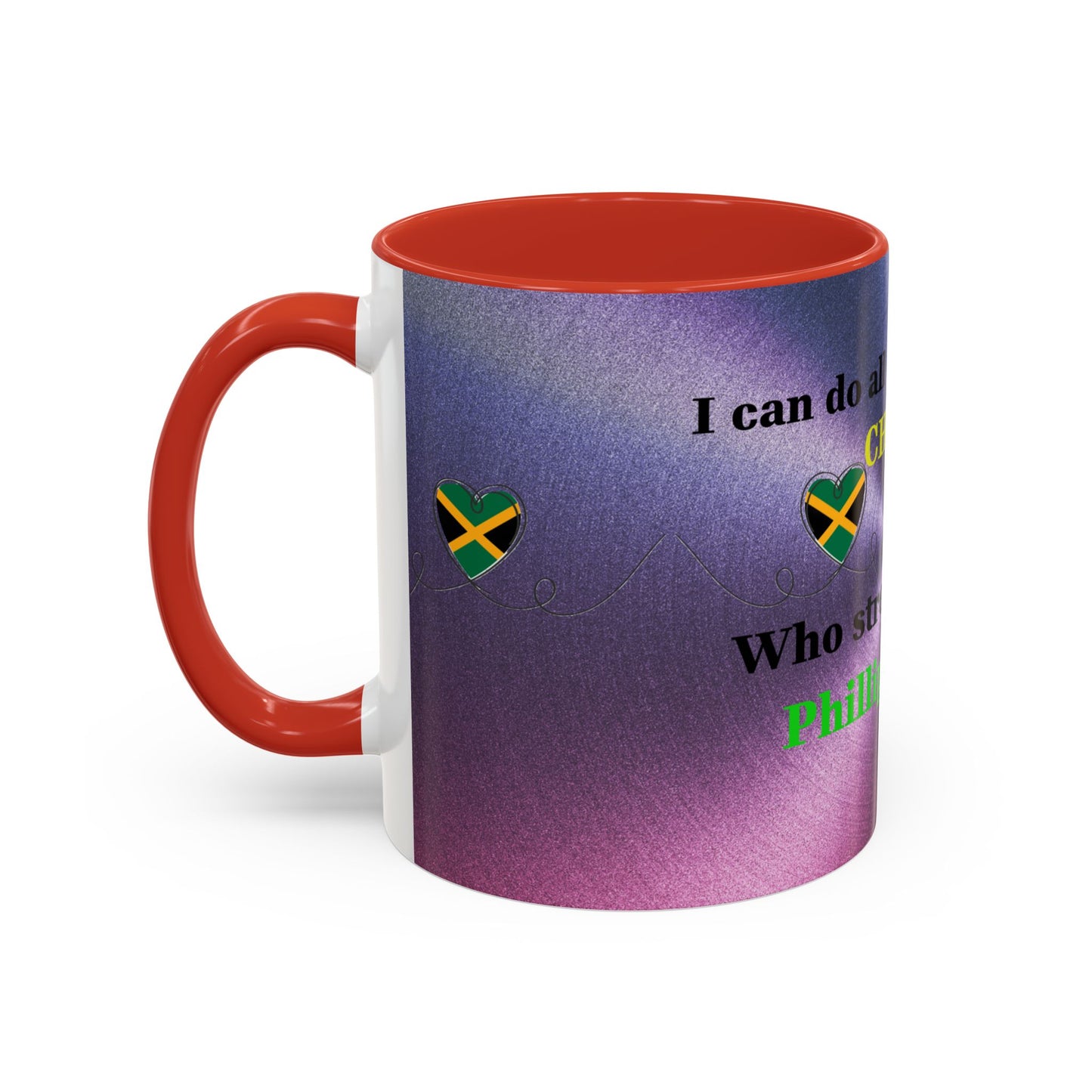 Faith-Based Coffee Cup, Inspirational Accent Coffee Mug, Christian Gift.