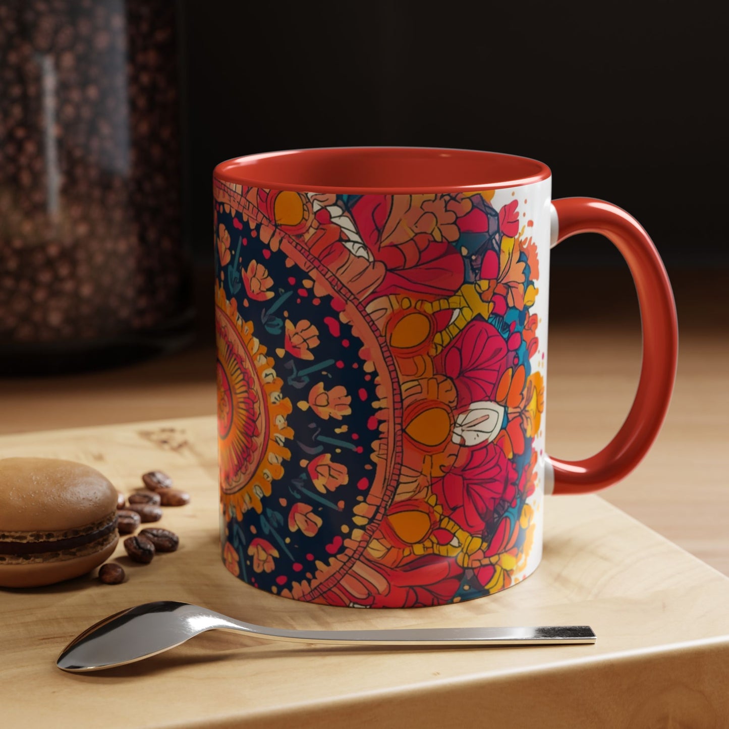 Vibrant Colorful Mandala Coffee Mug