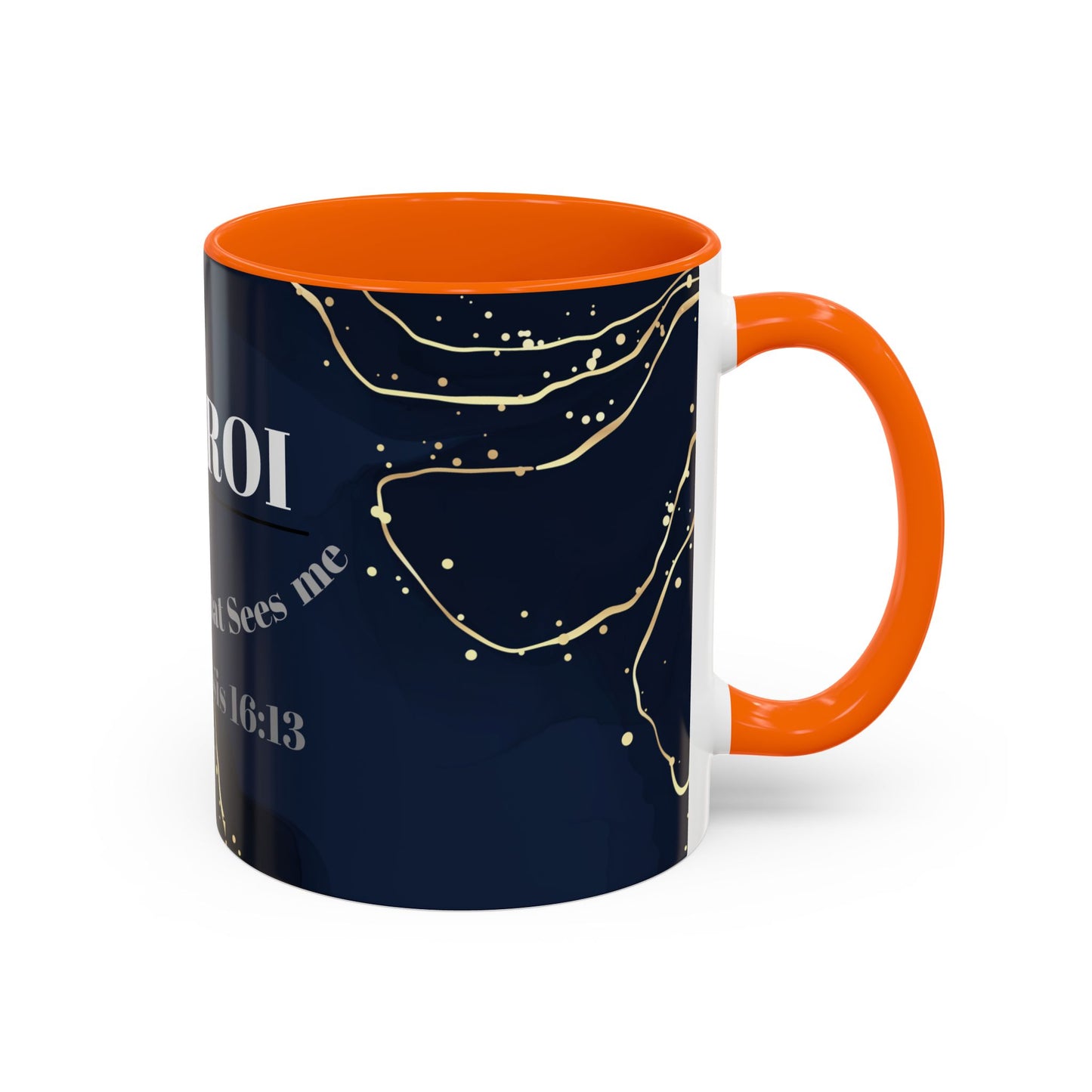 Elegant Inspirational Coffee Mug "El Roi", The God that Sees Me.