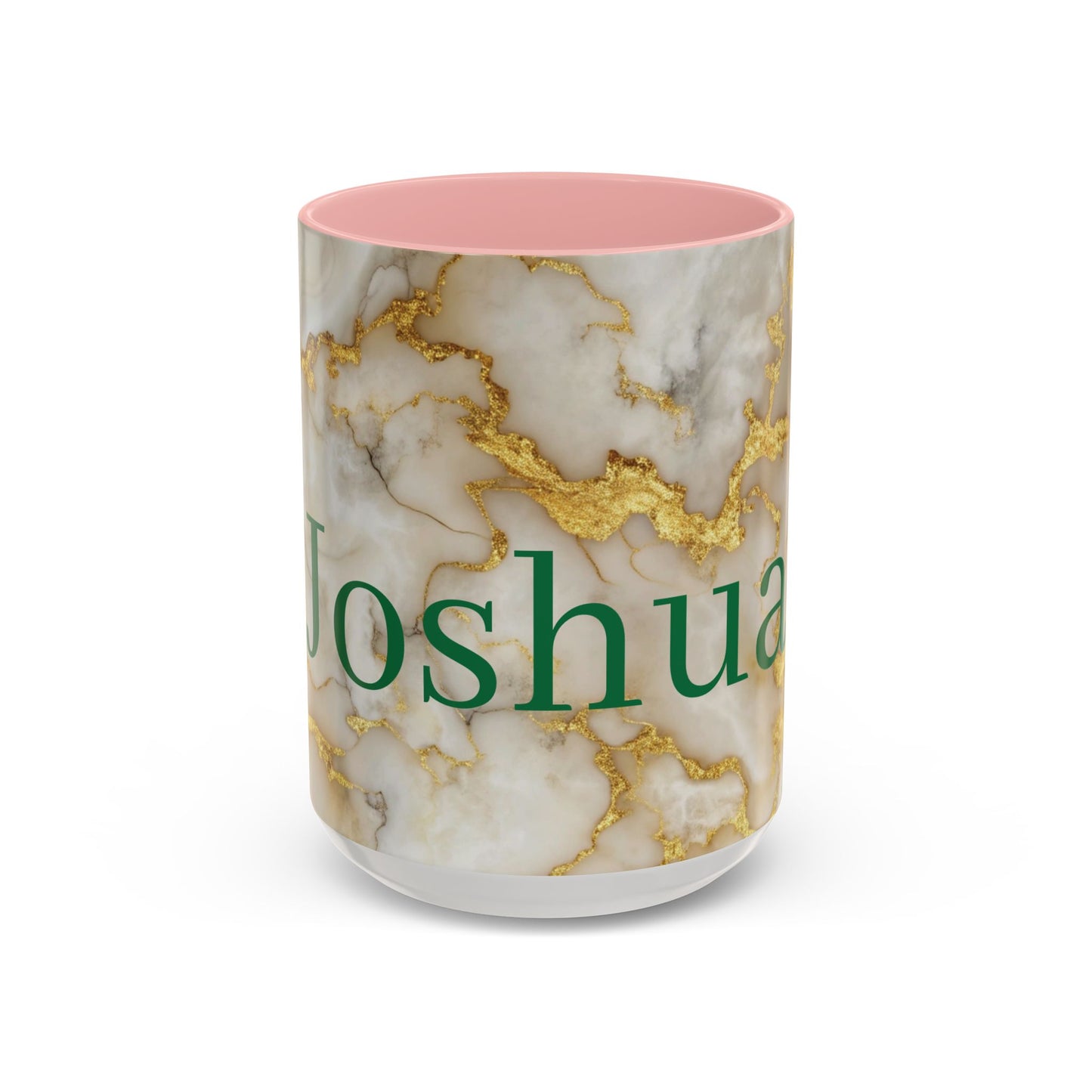 Personalized Marble Accent Coffee Mug.
