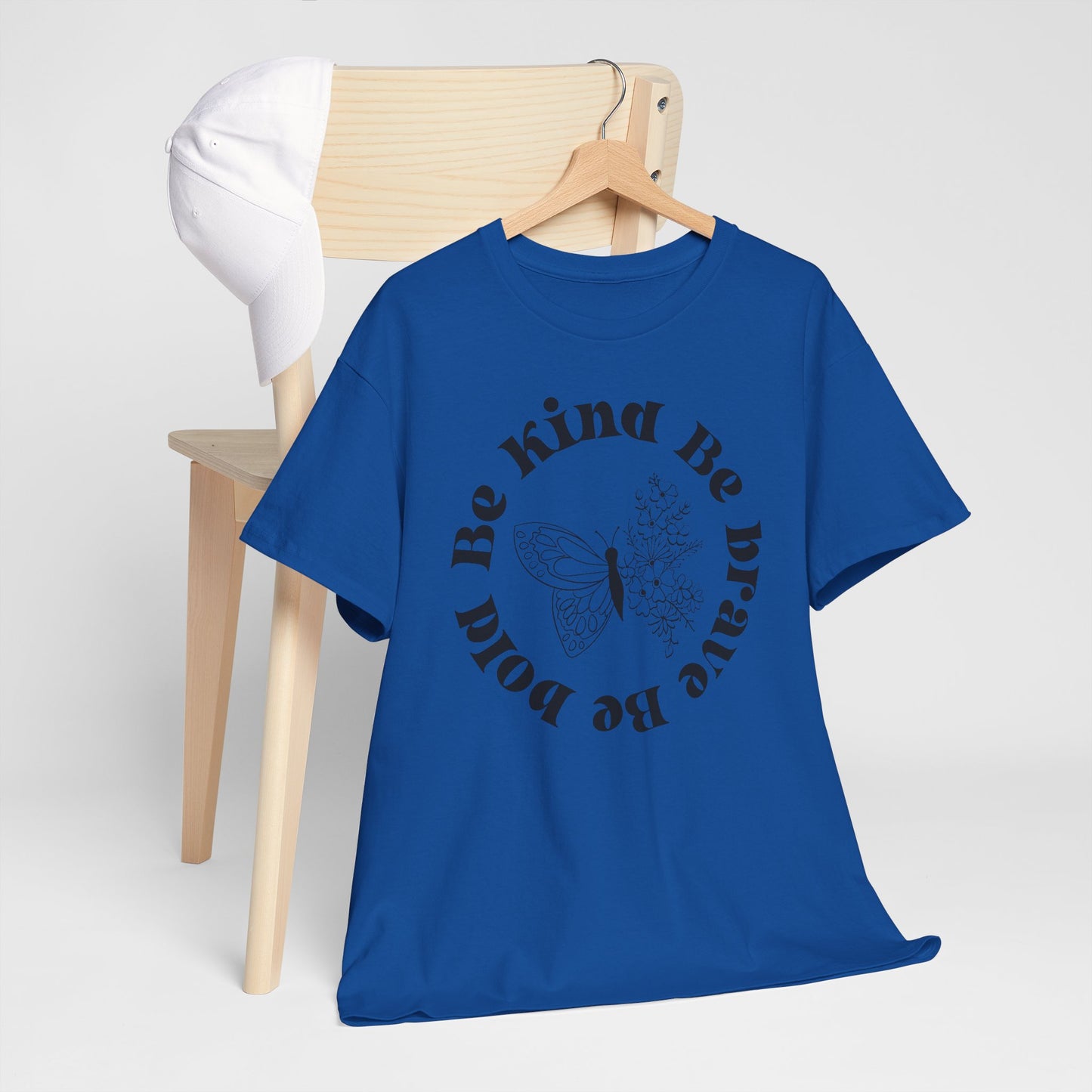 Unisex Heavy Cotton Tee - "Be Kind, Be Brave, Be Bold"