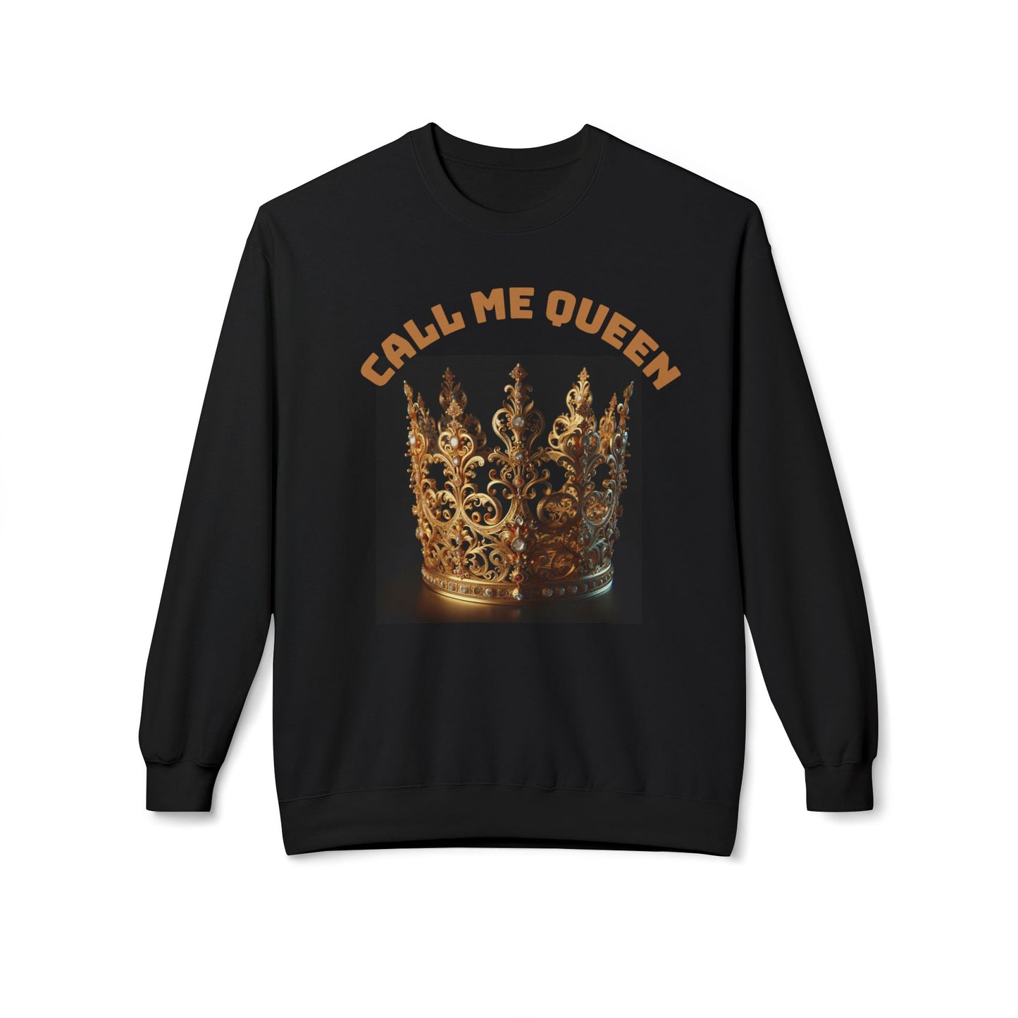 Call Me Queen Crown Fleece Sweatshirt.