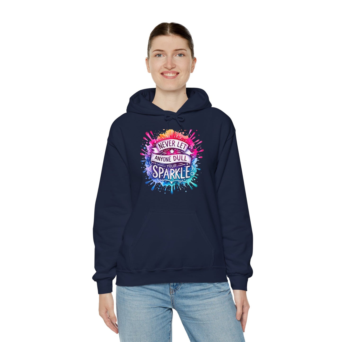 Positive Vibes Colorful Inspirational Hoodie.