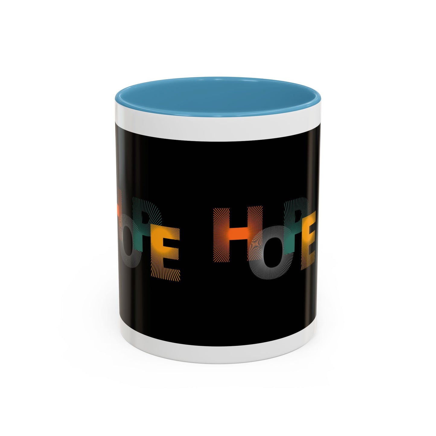 Hope-Inspired Accent Coffee Mug | Motivational Drinkware, Gift for Coffee Lovers, Inspirational Mug, Home & Office Decor, Unique Present
