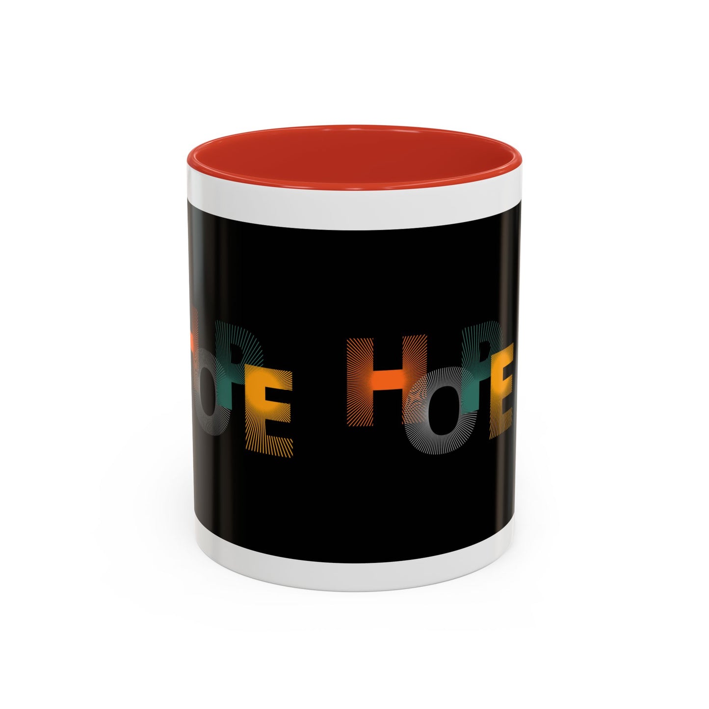 Hope-Inspired Accent Coffee Mug | Motivational Drinkware, Gift for Coffee Lovers, Inspirational Mug, Home & Office Decor, Unique Present