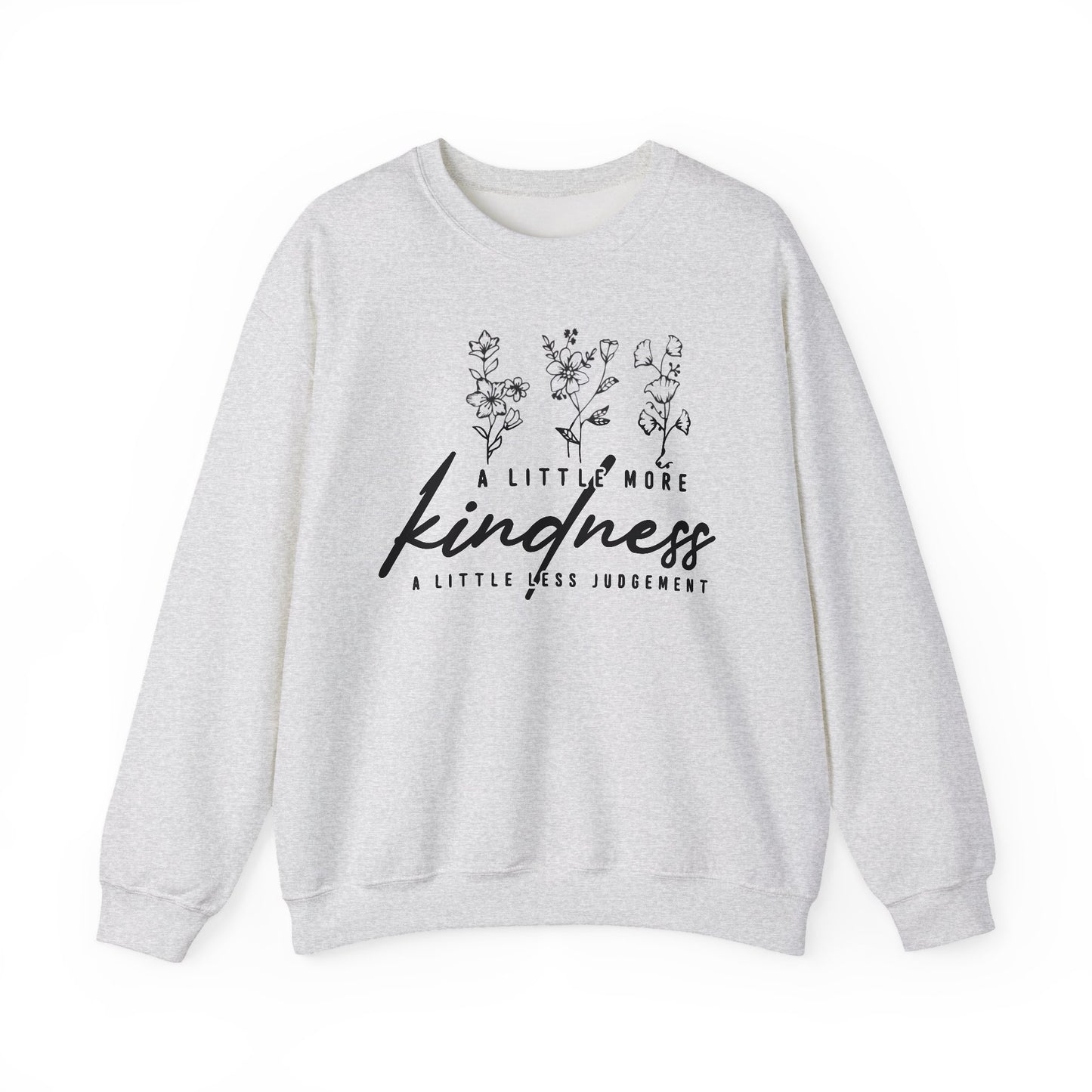 Unisex Heavy Blend Crewneck Sweatshirt - Kindness Design, Cozy Gift, Positive Vibes, Everyday Comfort, Compassionate Fashion