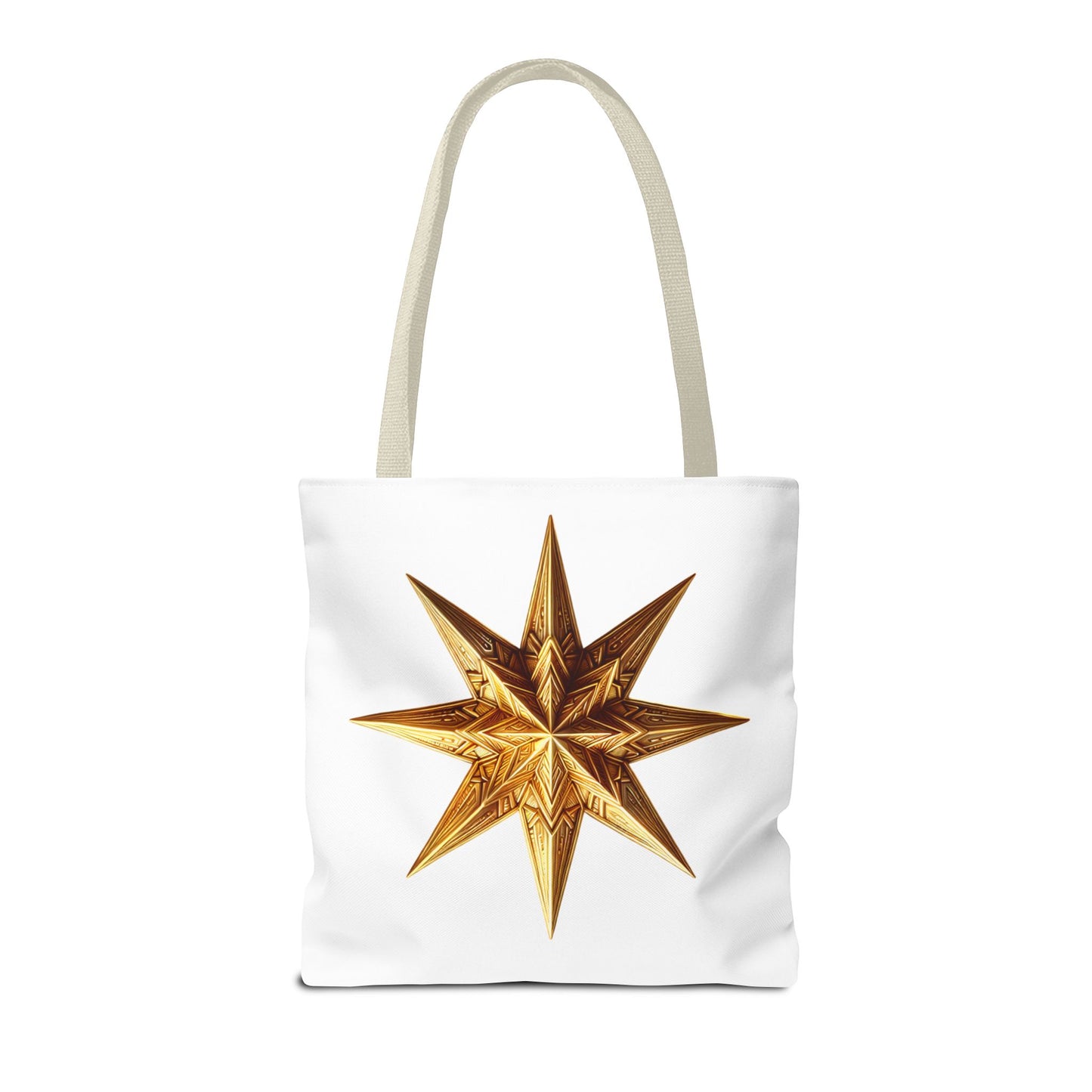 Golden Star Tote Bag, Stylish Reusable Tote, Eco-Friendly Shopping Bag.
