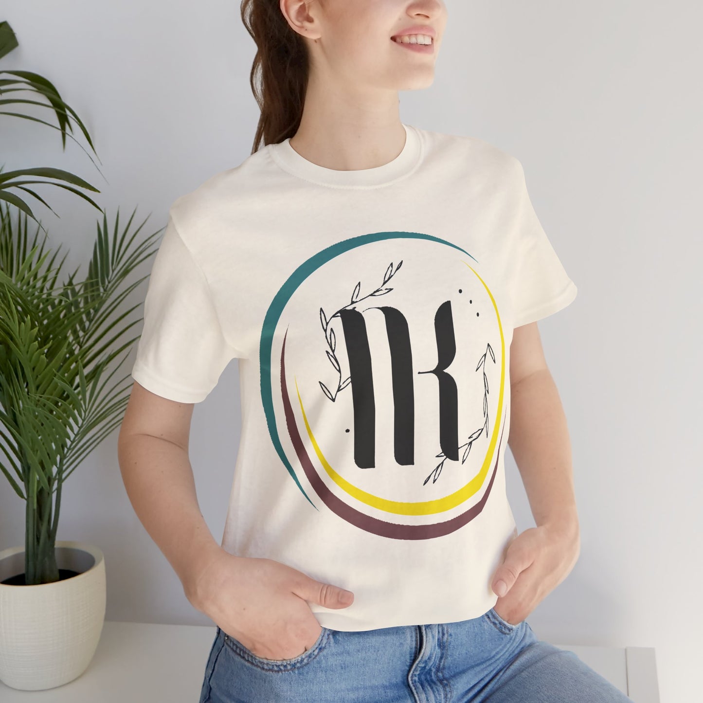 Chic Unisex Jersey Tee with Minimalist Design, Casual Summer Shirt, Gift for Nature Lovers, Everyday Wear, Stylish Graphic T-Shirt