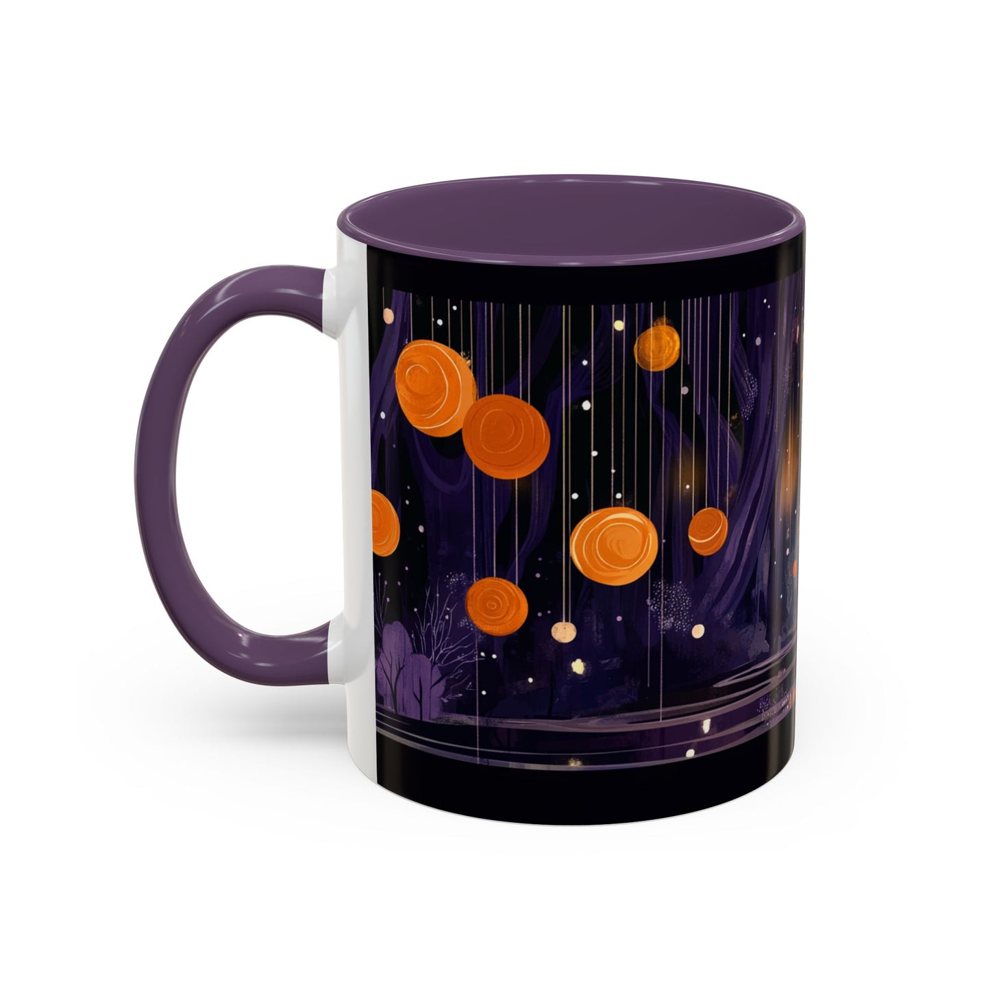 Whimsical Nighttime Coffee Mug - Cozy Mug for Coffee Lovers, Unique Gift for Friends, Tea Mug, Home Decor, Cute Cat Art