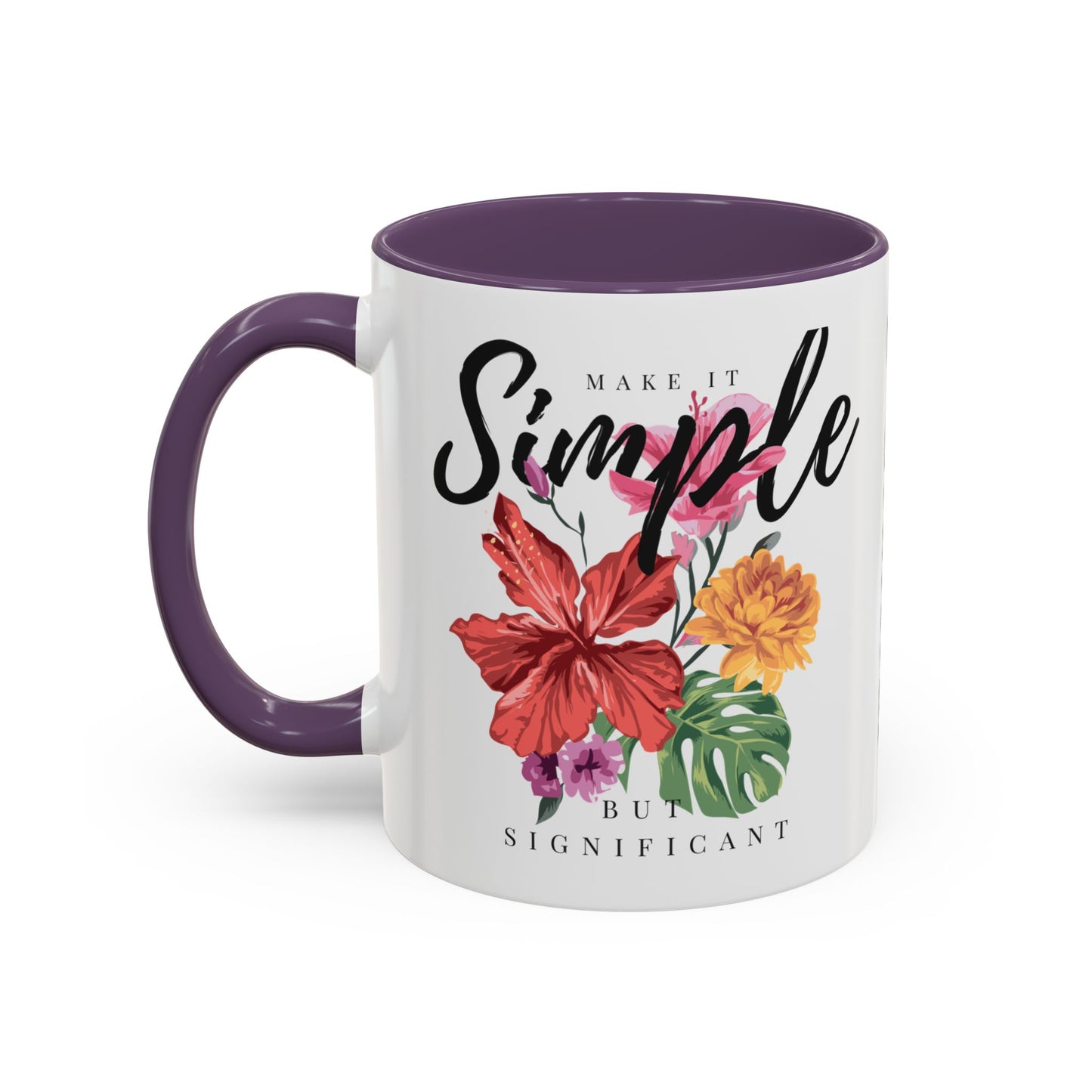 Floral Inspirational Coffee Mug.
