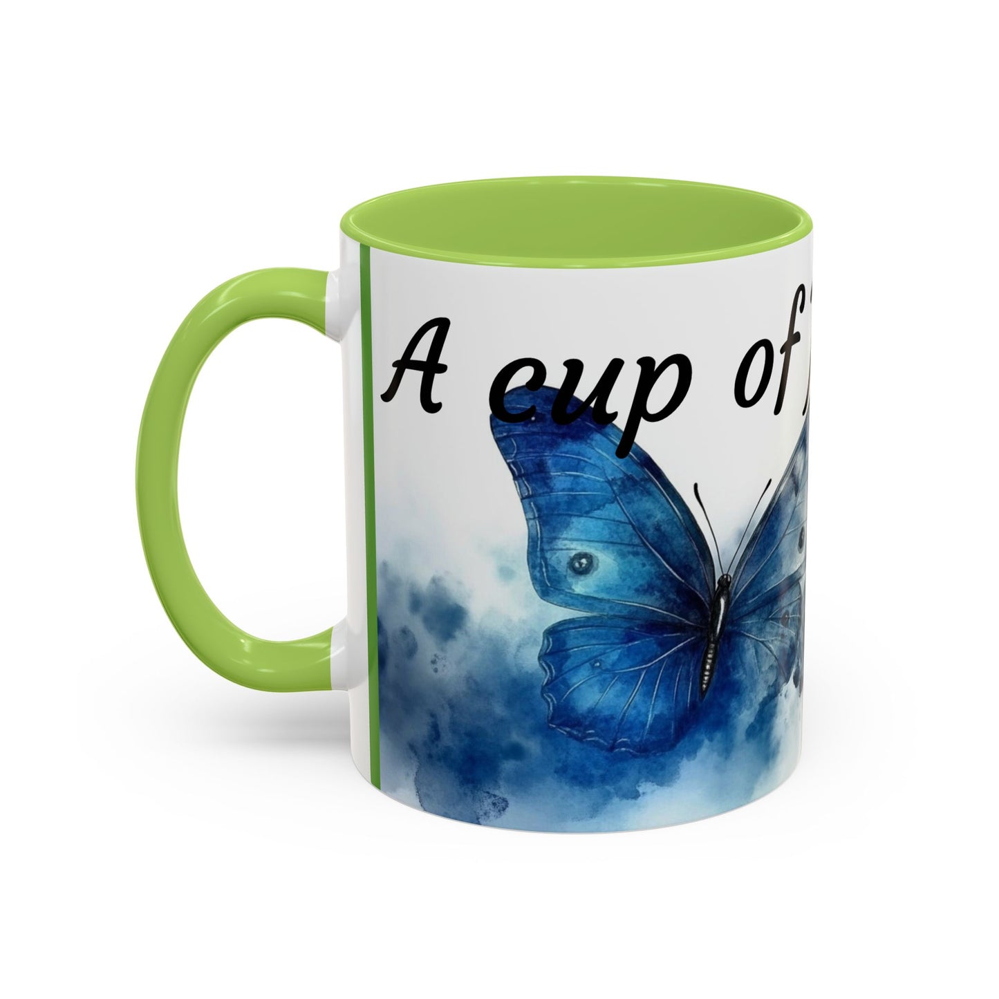 Accent Coffee Mug - Butterfly Design, Cup of Joyful Sips, Gift for Nature Lovers, Coffee Lover's Mug, Unique Home Decor, Inspirational [...]
