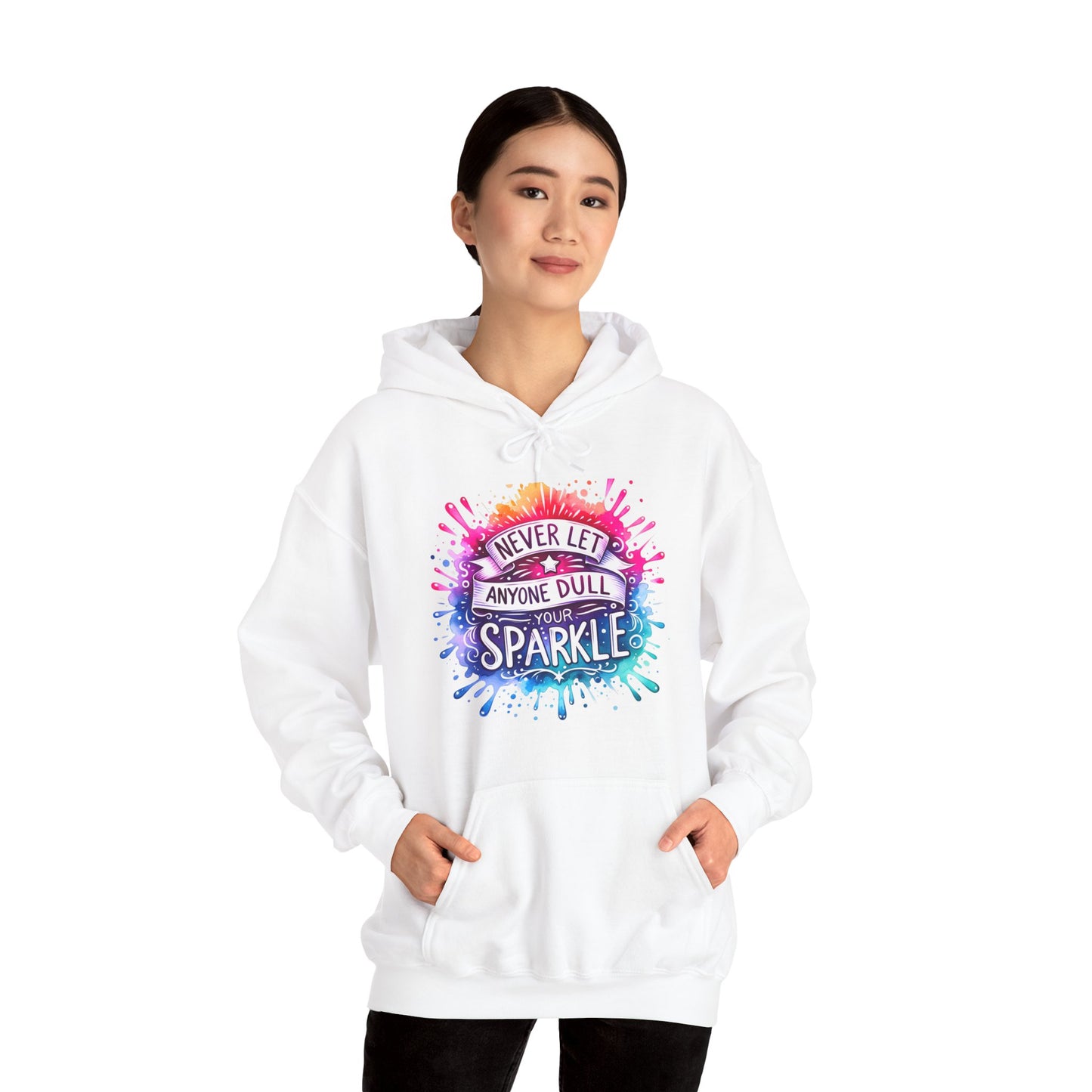 Positive Vibes Colorful Inspirational Hoodie.