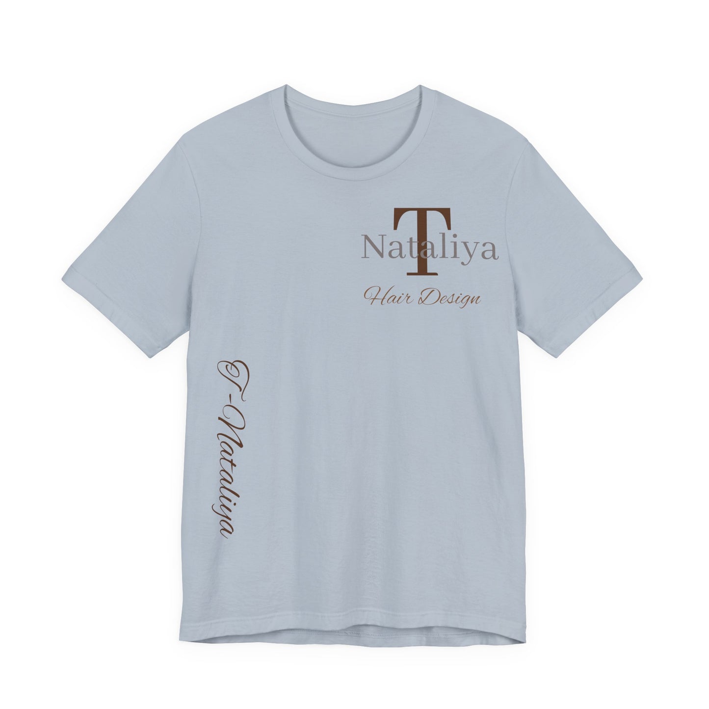 Nataliya Hair Design T-Shirt — Elegant Salon Logo Tee