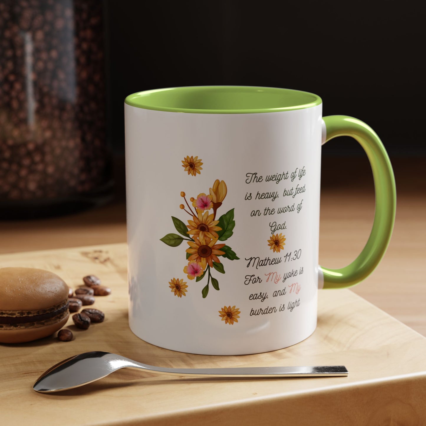 Floral Inspirational Coffee Mug.