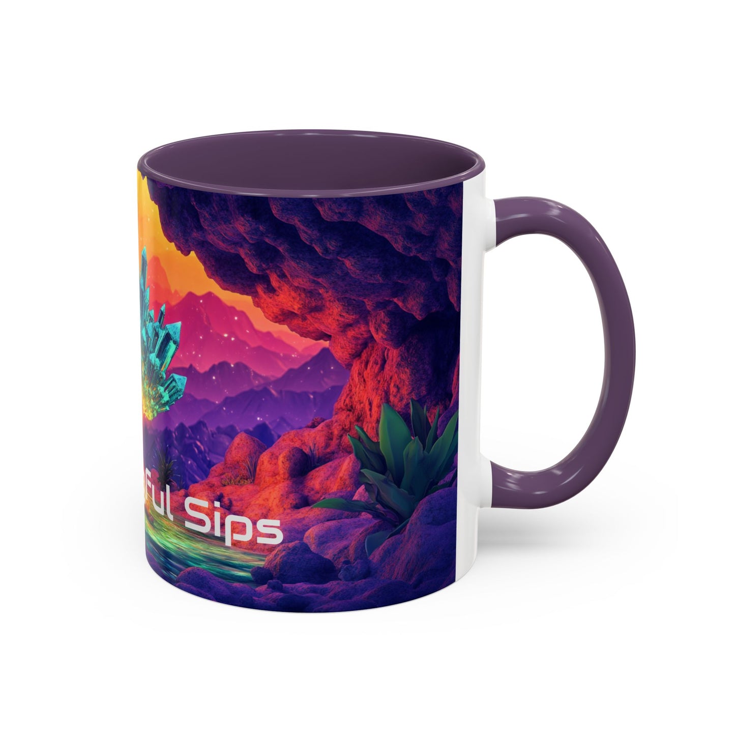 Vibrant Accent Coffee Mug with Inspirational Design, Ideal for Gift Giving, Home Decor, Office Drinkware, Art Lovers, Meaningful Sips