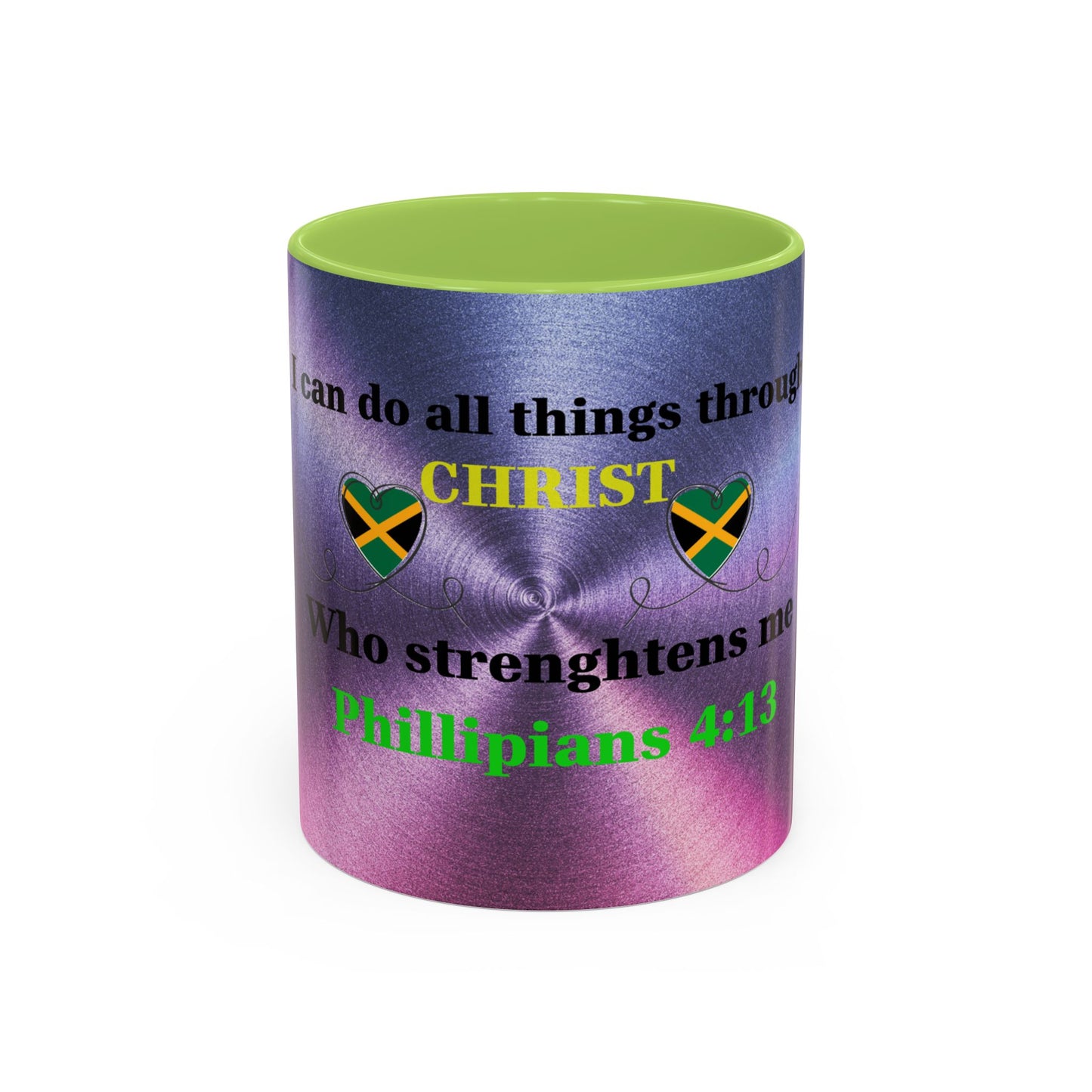 Faith-Based Coffee Cup, Inspirational Accent Coffee Mug, Christian Gift.