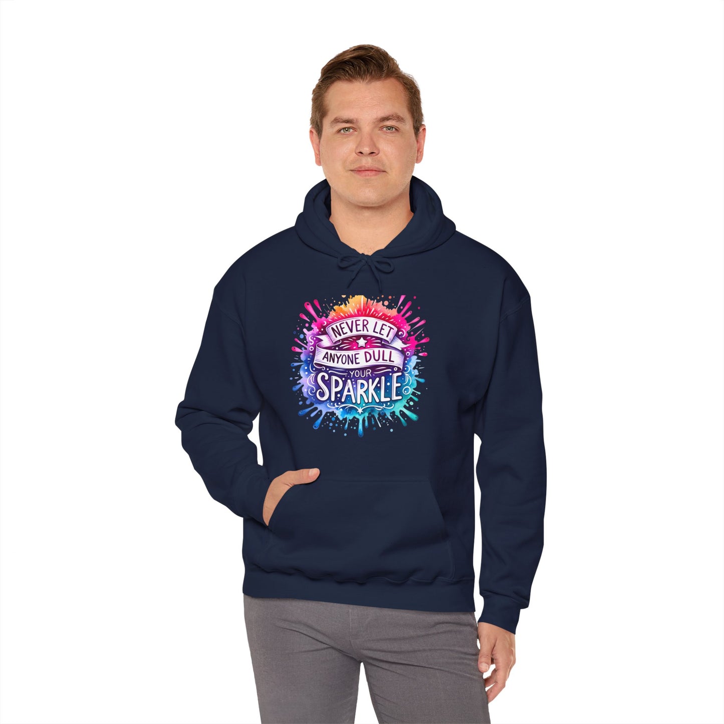 Positive Vibes Colorful Inspirational Hoodie.