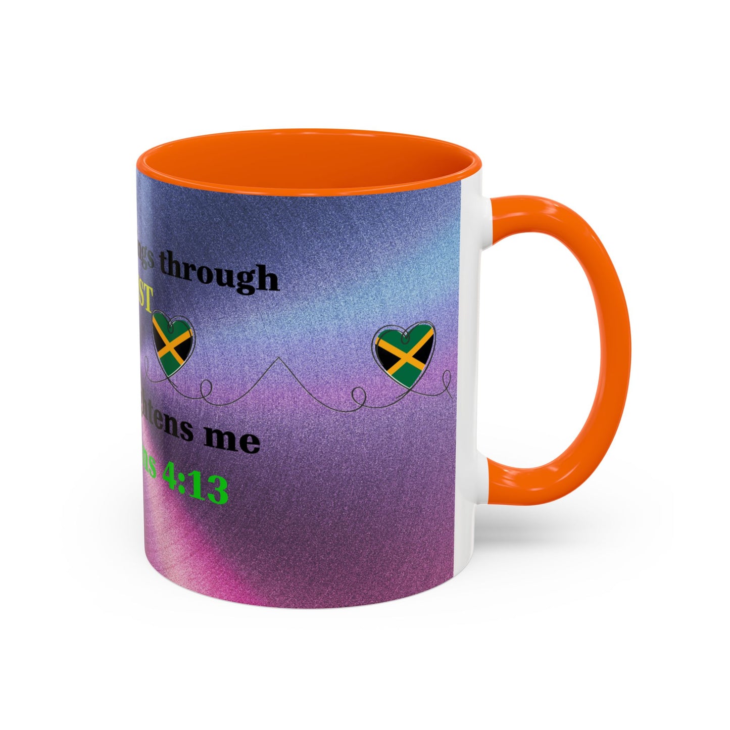 Faith-Based Coffee Cup, Inspirational Accent Coffee Mug, Christian Gift.