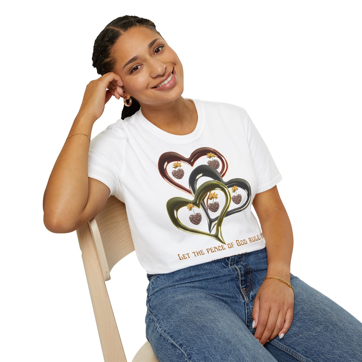 Inspirational Heart T-Shirt, Faith Shirt, Christian Apparel.