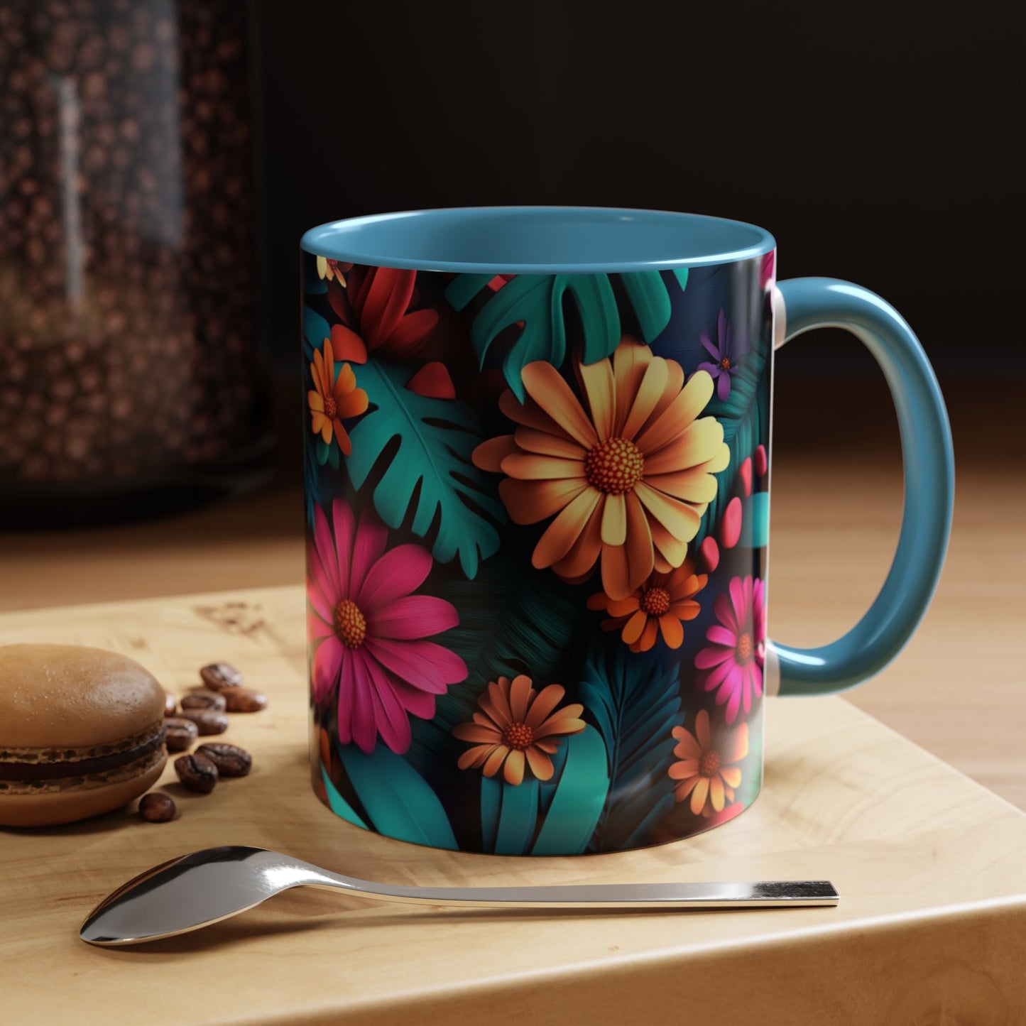 Vibrant Floral Coffee Mug