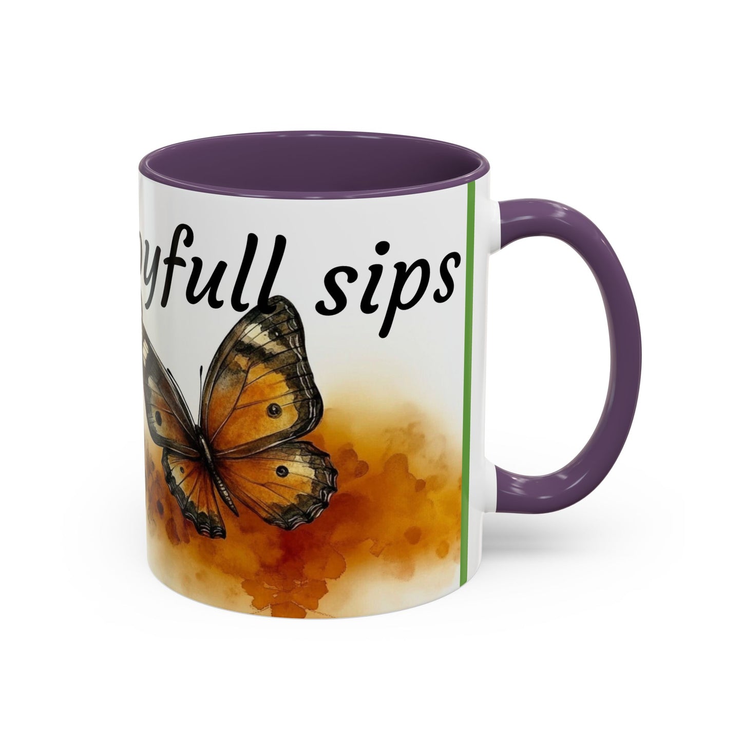 Accent Coffee Mug - Butterfly Design, Cup of Joyful Sips, Gift for Nature Lovers, Coffee Lover's Mug, Unique Home Decor, Inspirational [...]