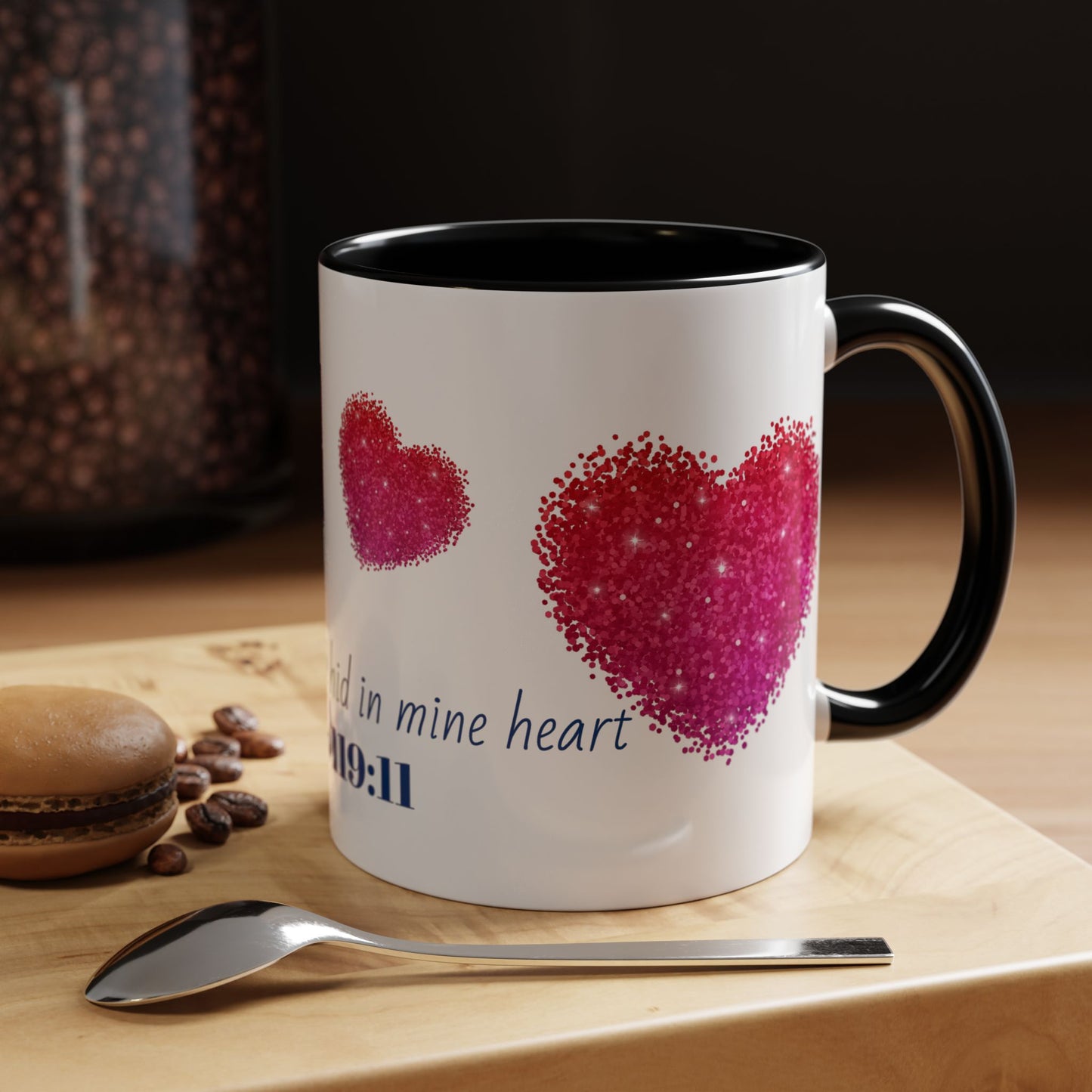 Heartfelt Inspirational Psalm Coffee Mug, Home Decor, Christian Mug.