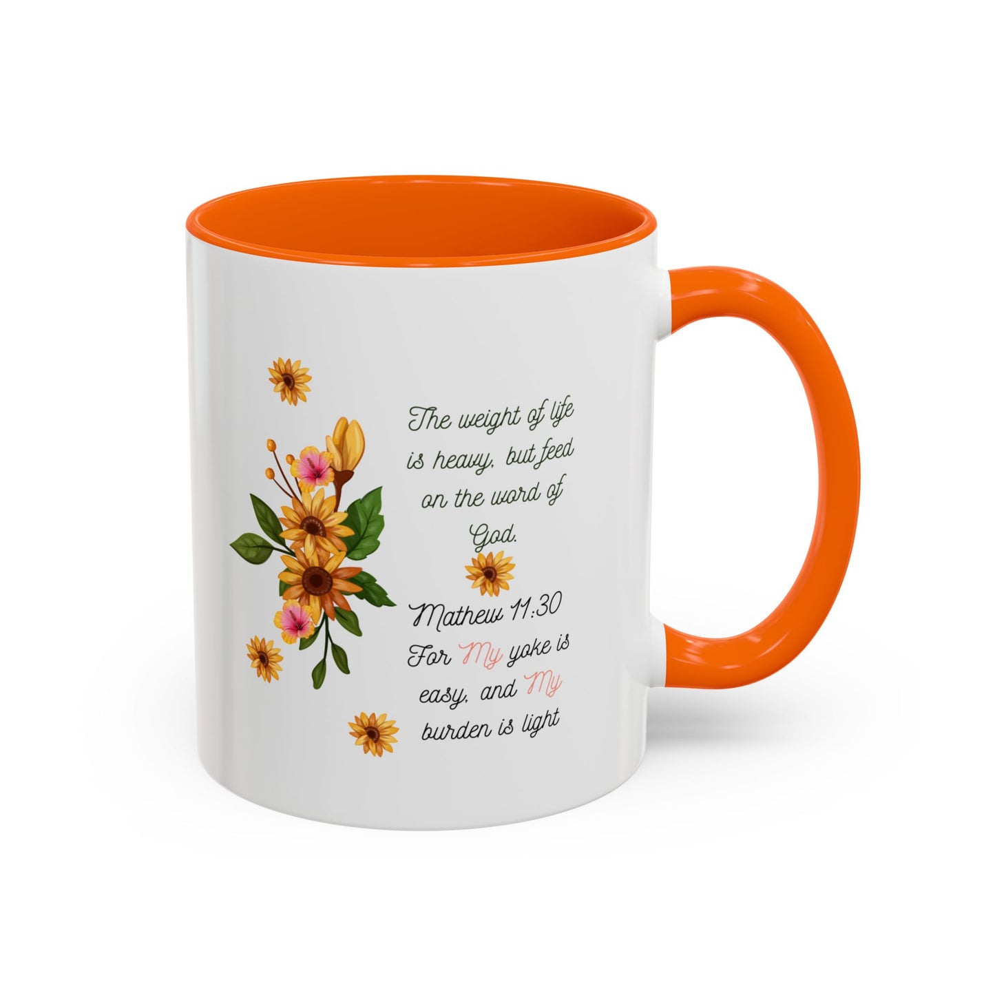 Floral Inspirational Coffee Mug.
