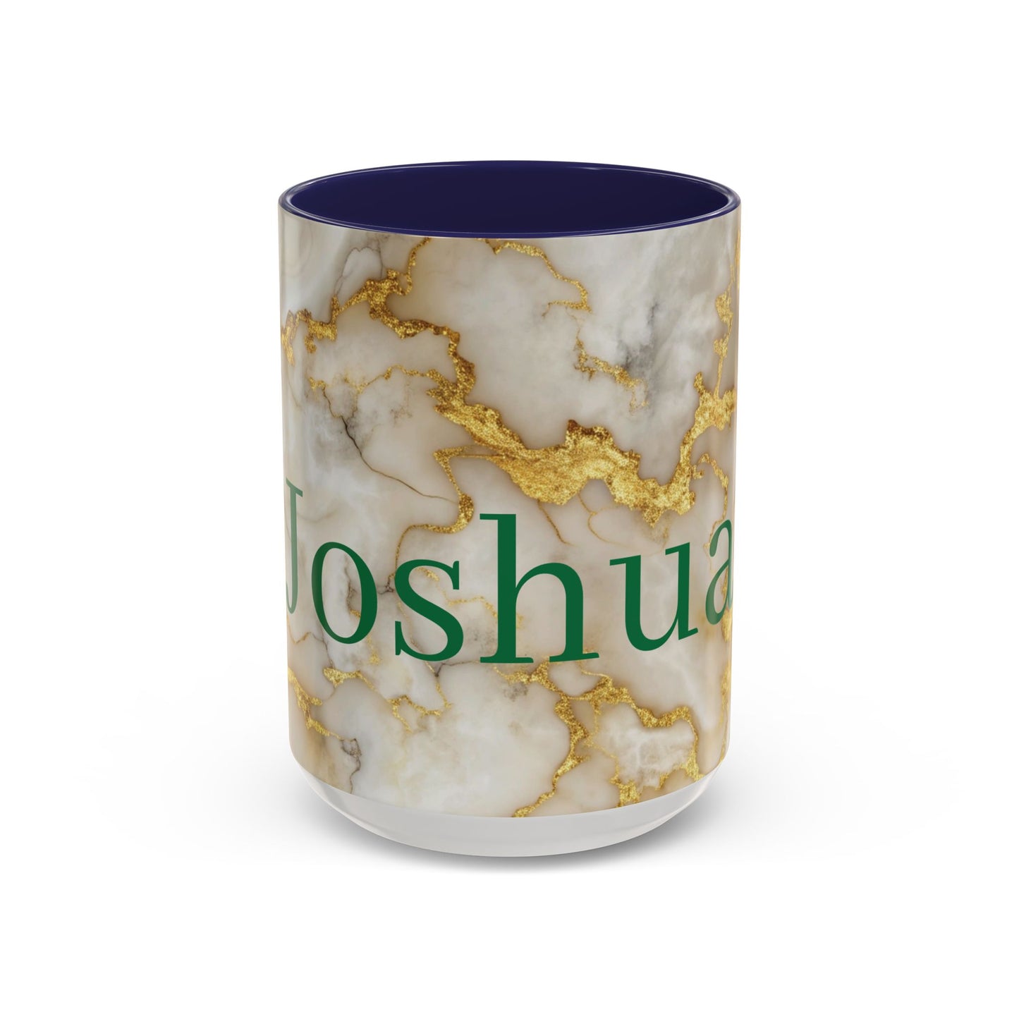Personalized Marble Accent Coffee Mug.