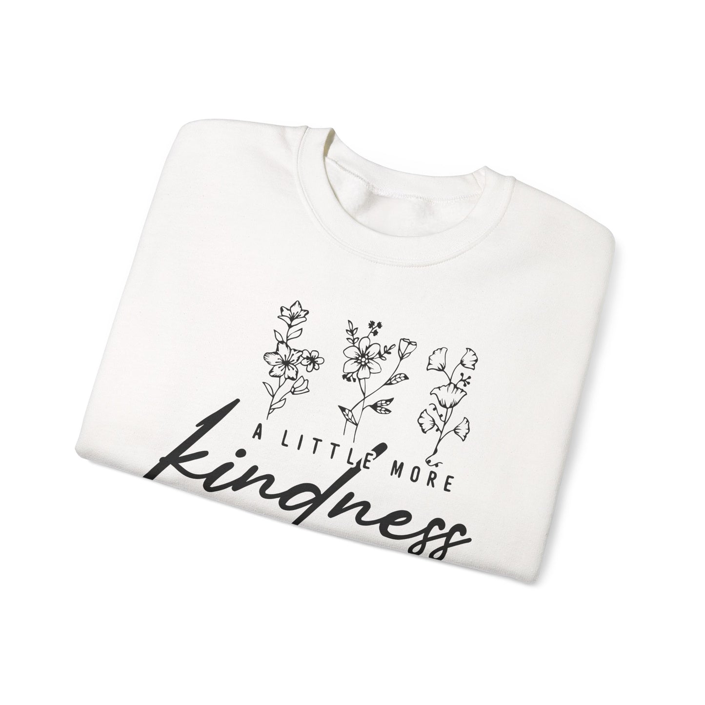 Unisex Heavy Blend Crewneck Sweatshirt - Kindness Design, Cozy Gift, Positive Vibes, Everyday Comfort, Compassionate Fashion
