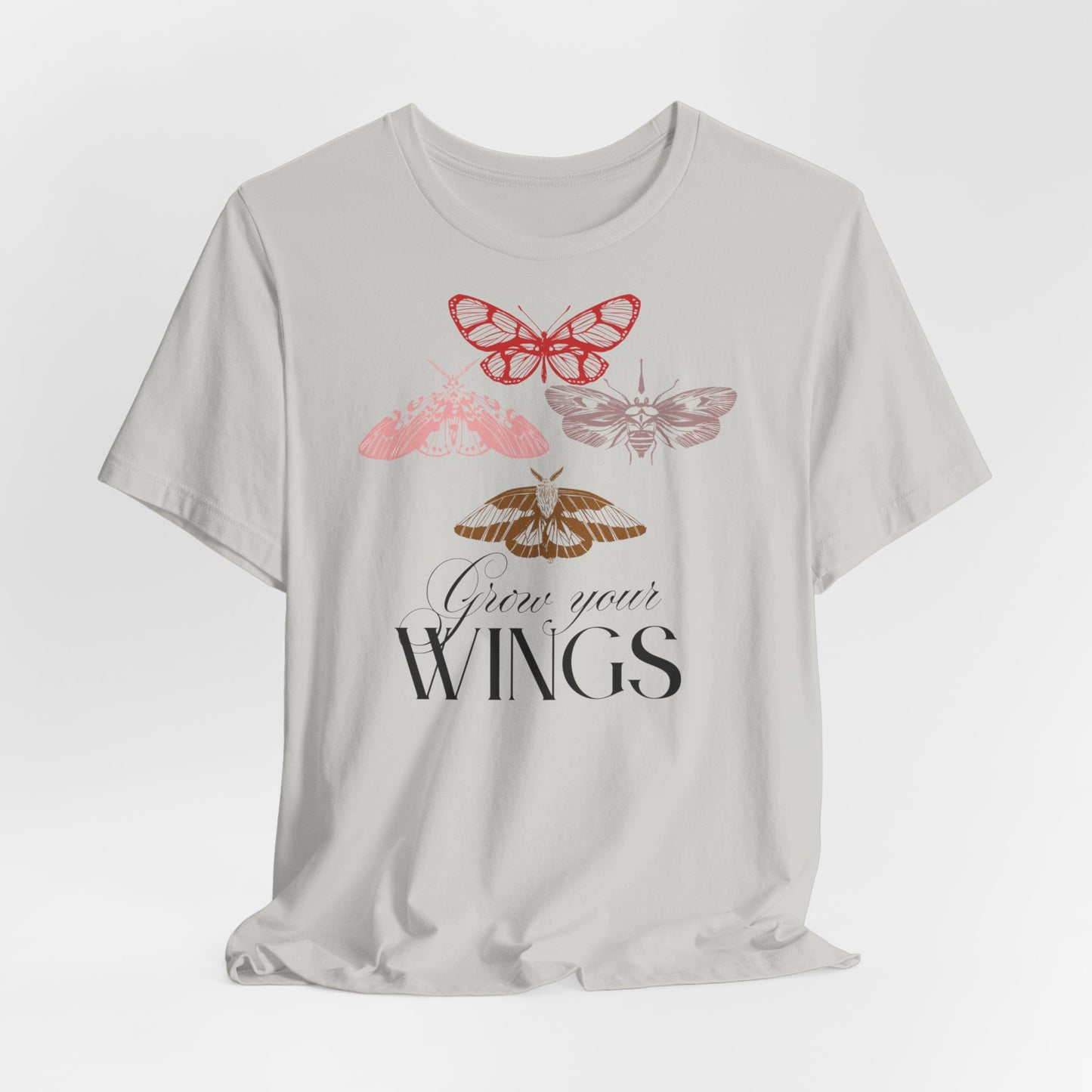 Butterfly Wings Unisex Tee - Inspirational Shirt for Nature Lovers, Gift for Her, Summer Outfit, Motivational Apparel, Casual Wear