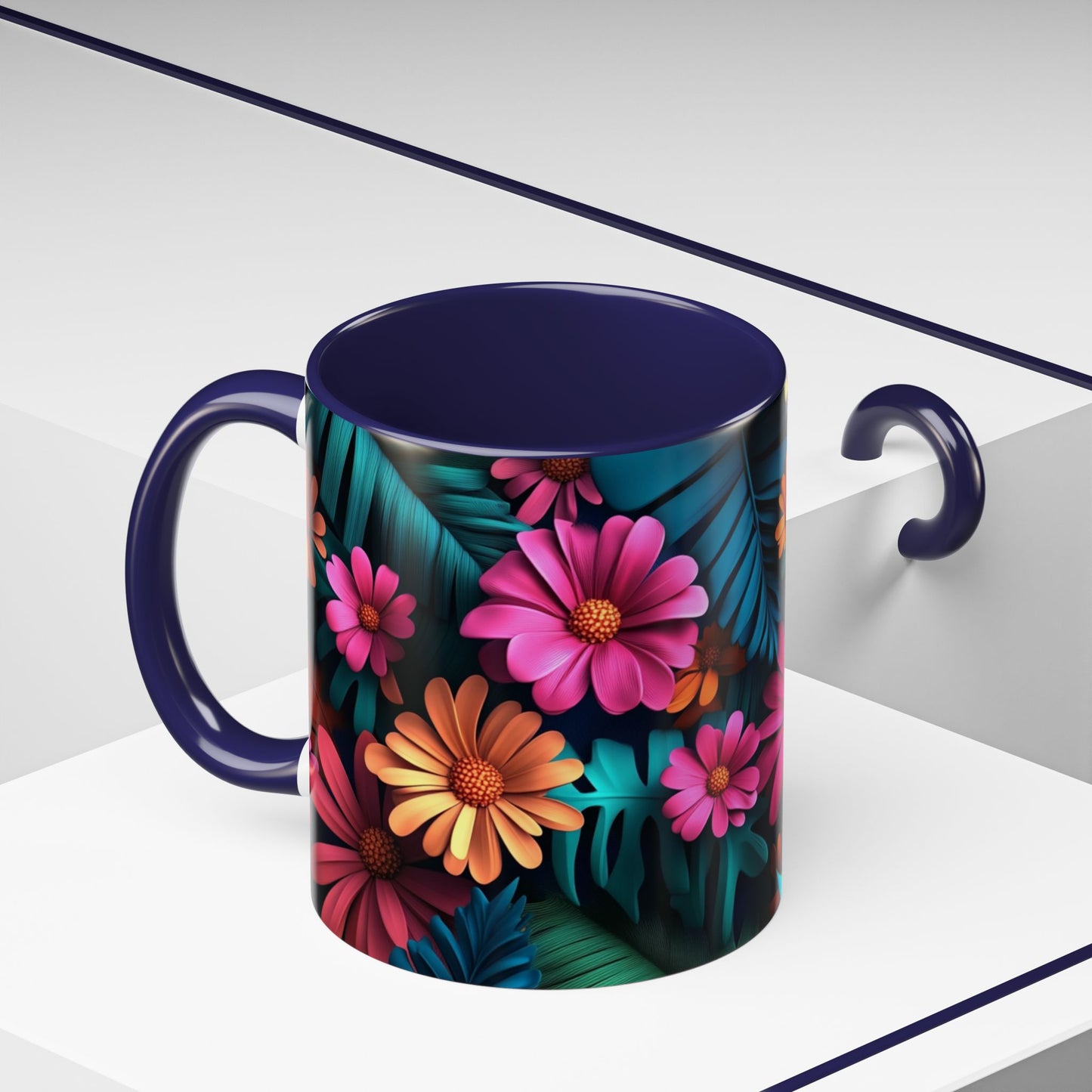Vibrant Floral Coffee Mug