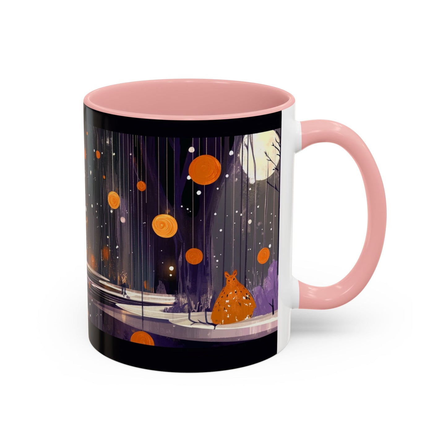 Whimsical Nighttime Coffee Mug - Cozy Mug for Coffee Lovers, Unique Gift for Friends, Tea Mug, Home Decor, Cute Cat Art