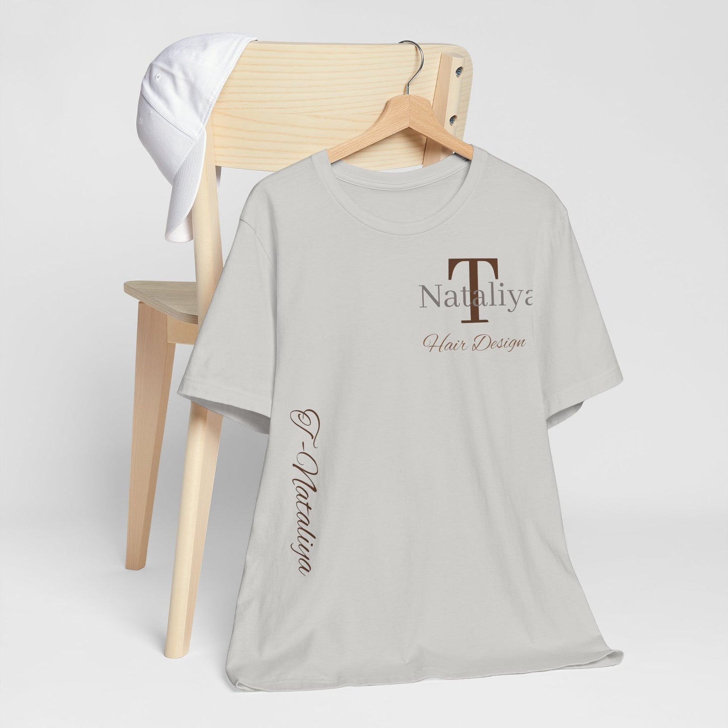 Nataliya Hair Design T-Shirt — Elegant Salon Logo Tee