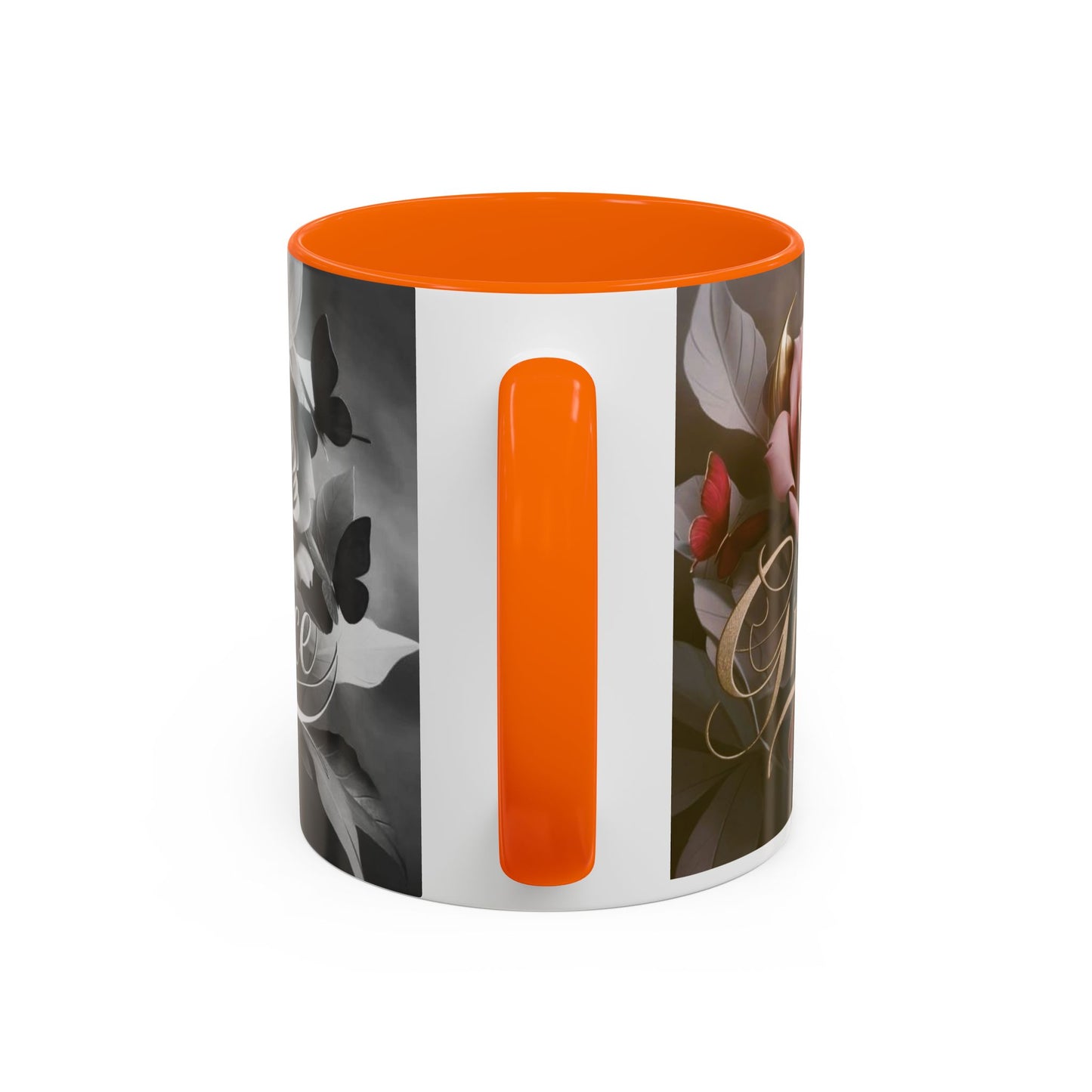 Floral Inspirational Coffee Mug, His Grace His Mercy.