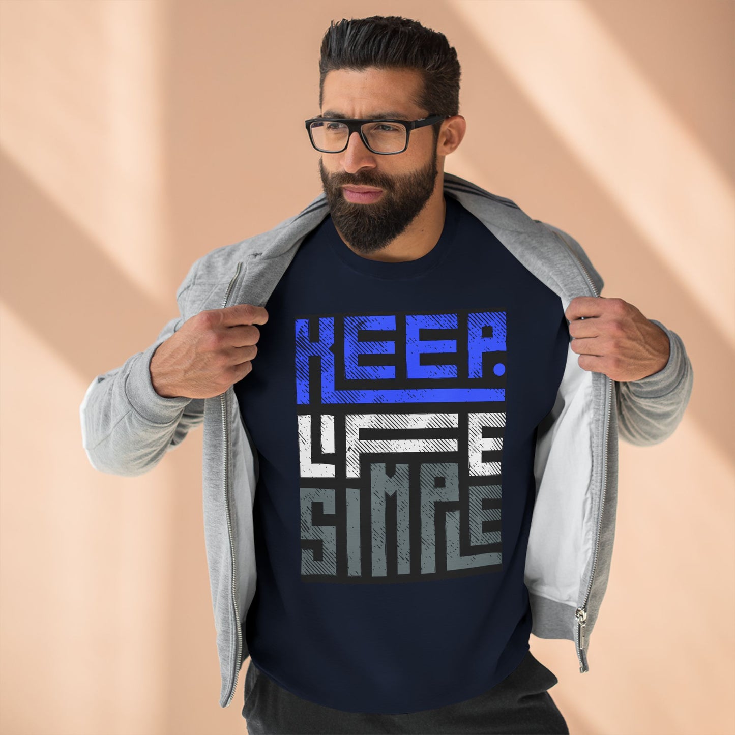Keep Life Simple Unisex Crewneck Sweatshirt.