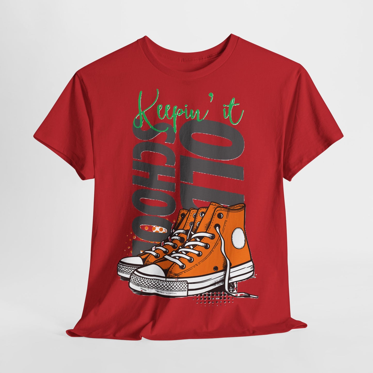 Unisex Cotton Tee - Keepin' it Old School, Vintage Graphic T-Shirt, Retro Style.