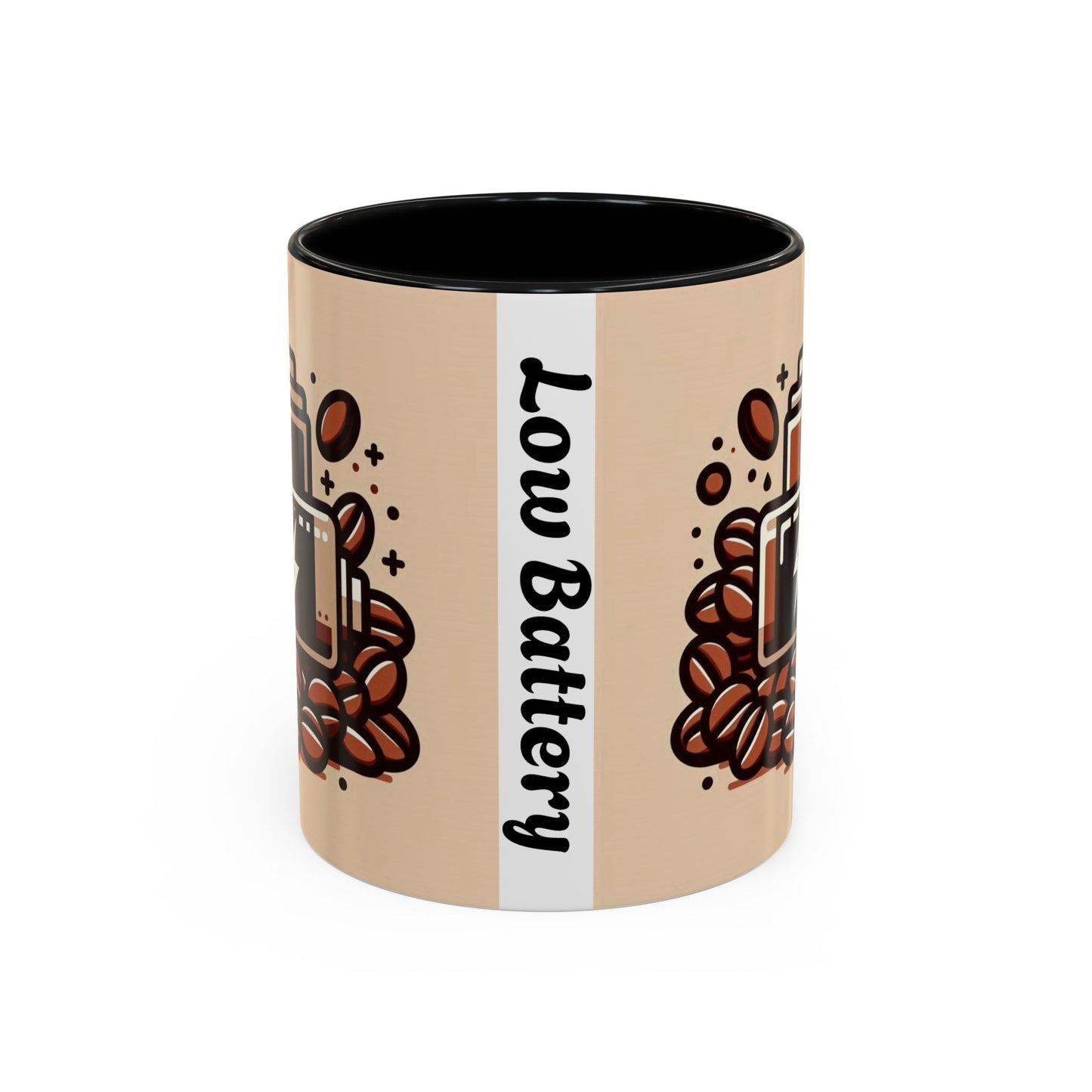 Low Battery Coffee Mug, Funny Coffee Cup, Gift for Caffeine Lovers, Unique Office Mug, Java Enthusiast Cup