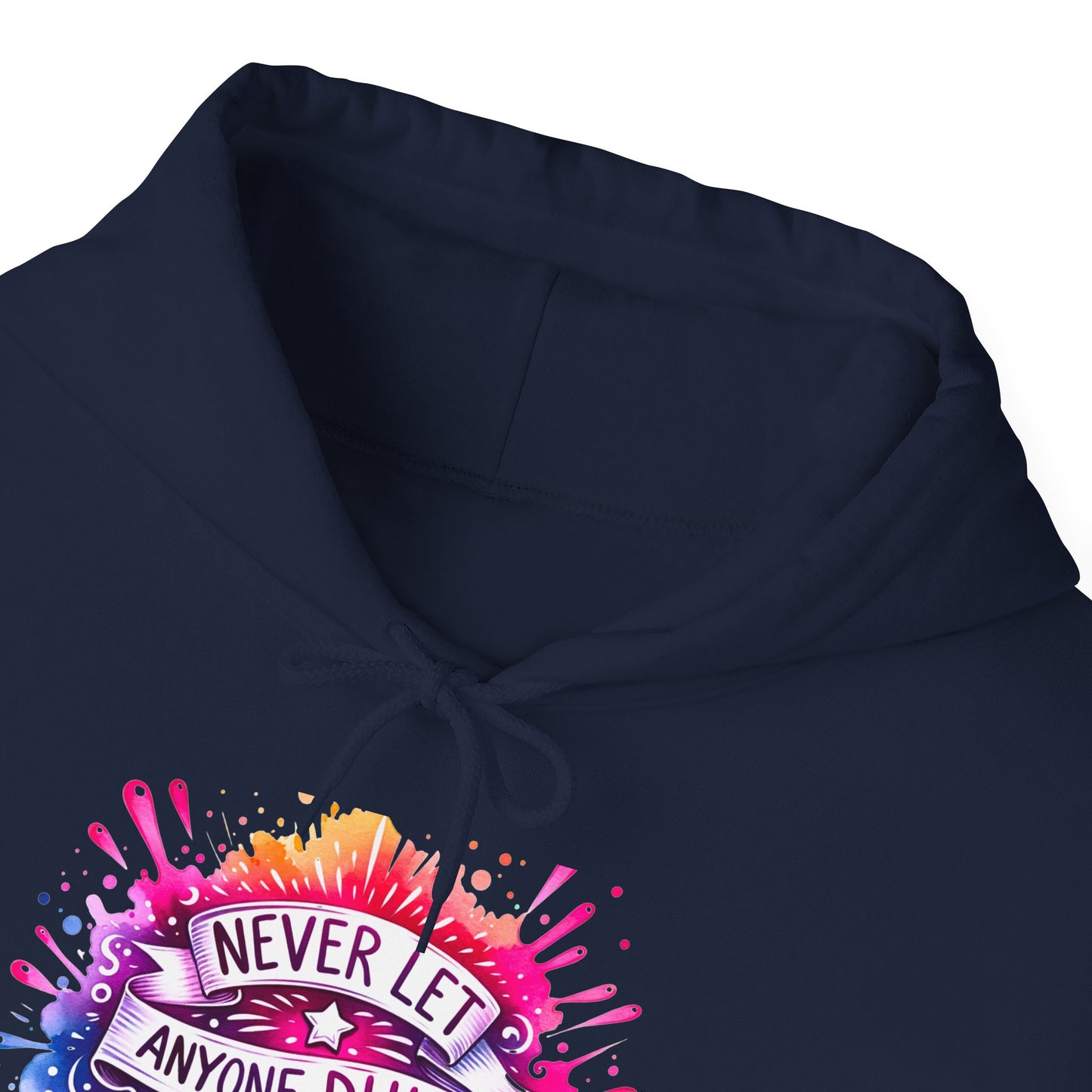 Positive Vibes Colorful Inspirational Hoodie.