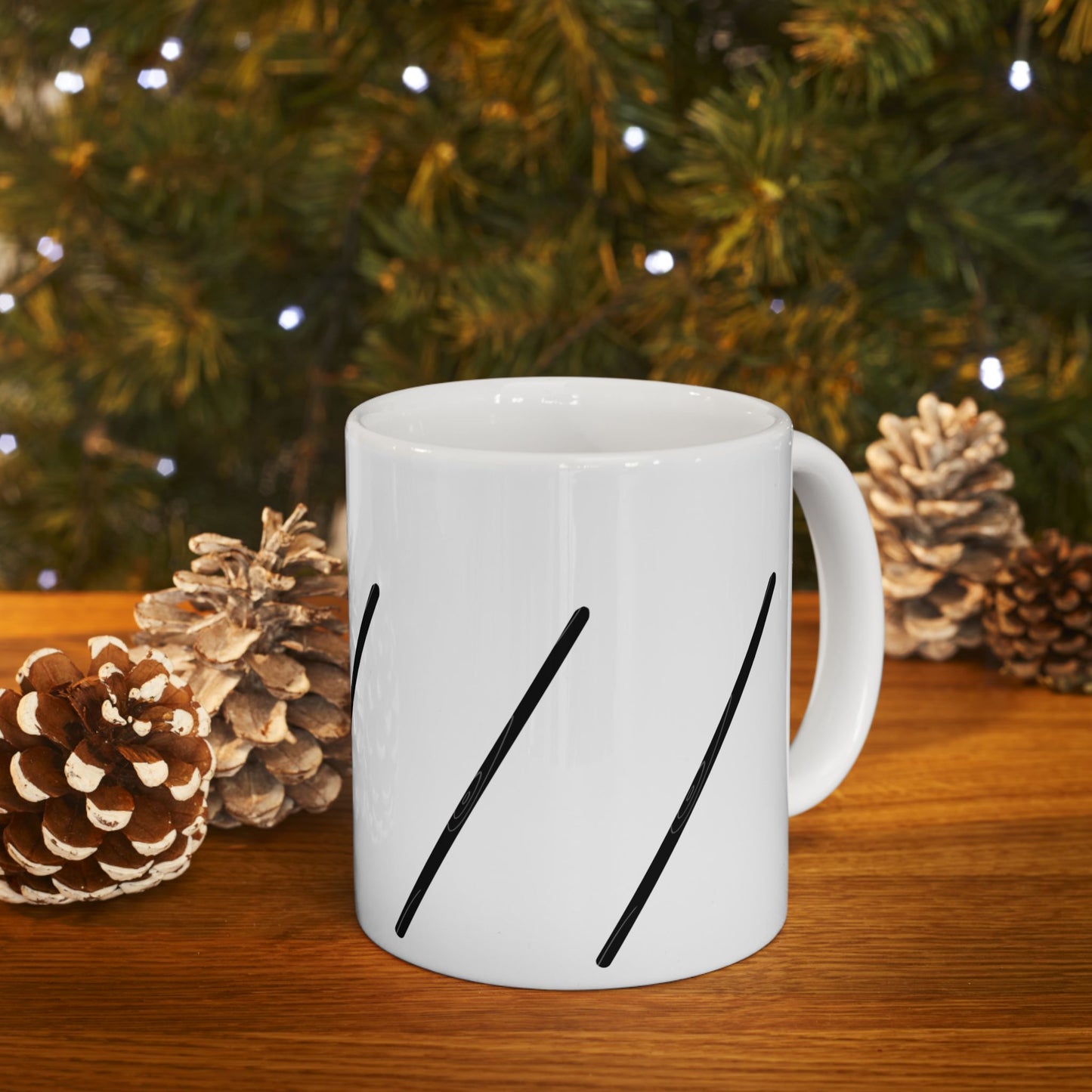 Minimalist Black Stripe Modern  Ceramic Mug