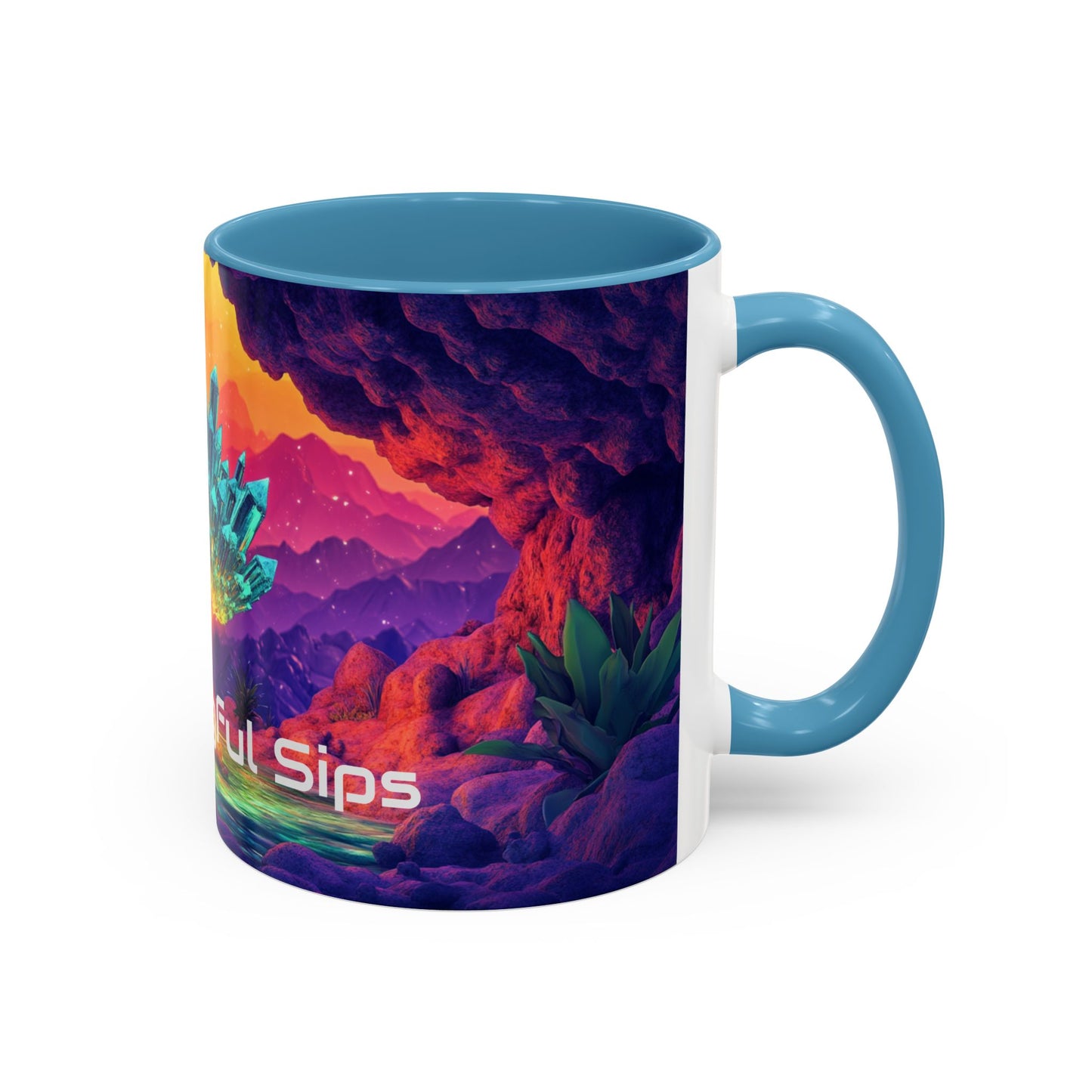 Vibrant Accent Coffee Mug with Inspirational Design, Ideal for Gift Giving, Home Decor, Office Drinkware, Art Lovers, Meaningful Sips