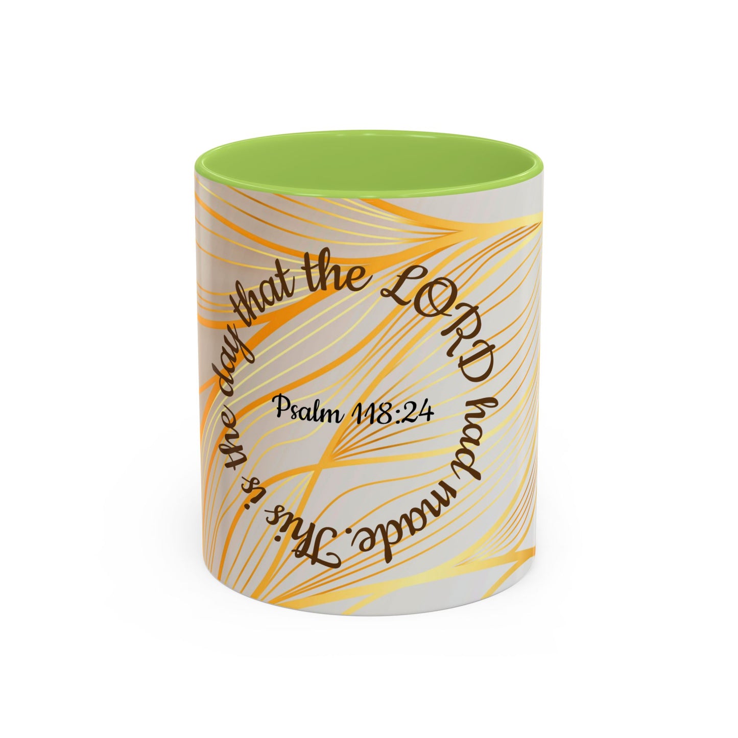 Faithful Reminder Coffee Mug for Daily Motivation, Christian Gift, Psalm 118:24