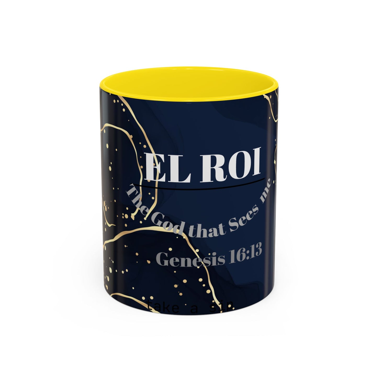 Elegant Inspirational Coffee Mug "El Roi", The God that Sees Me.