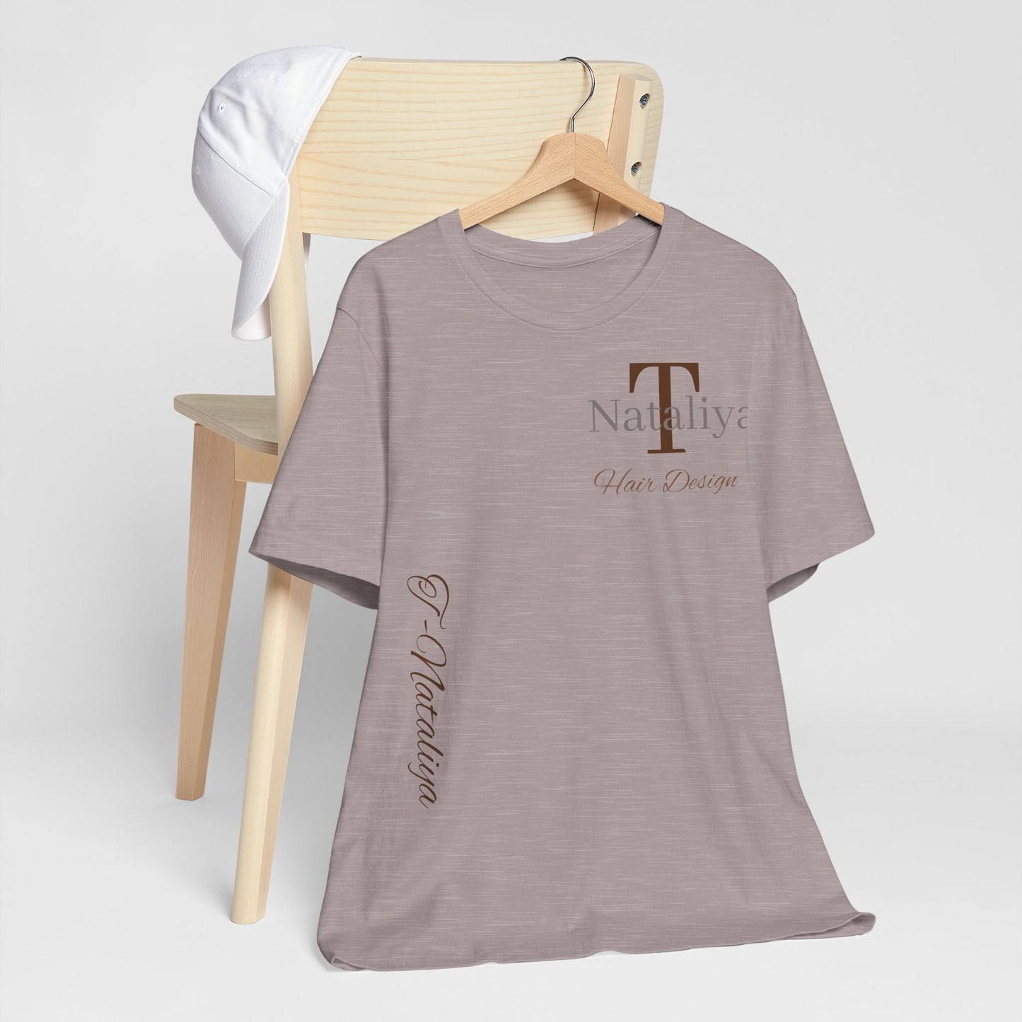 Nataliya Hair Design T-Shirt — Elegant Salon Logo Tee